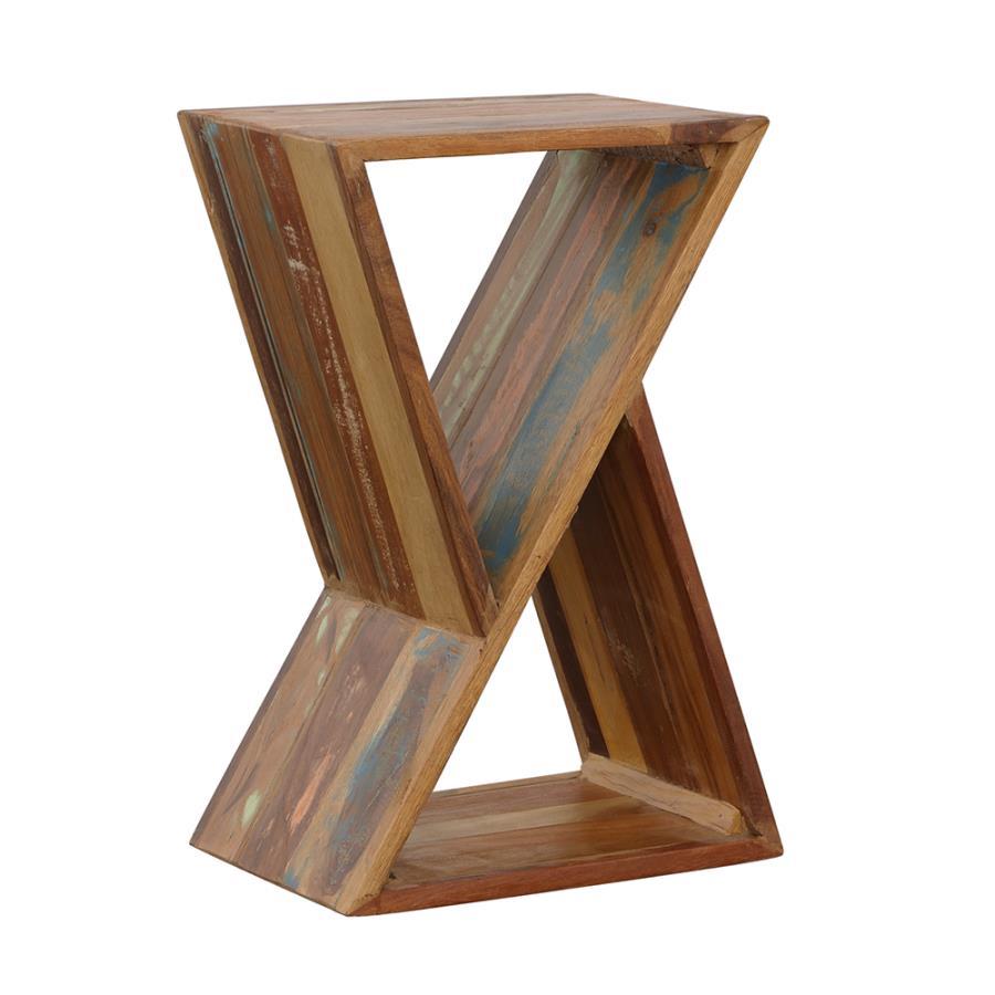 Coaster Fine Furniture Lily - Solid Reclaimed Wood Accent Side Table - Natural | Meri Furniture