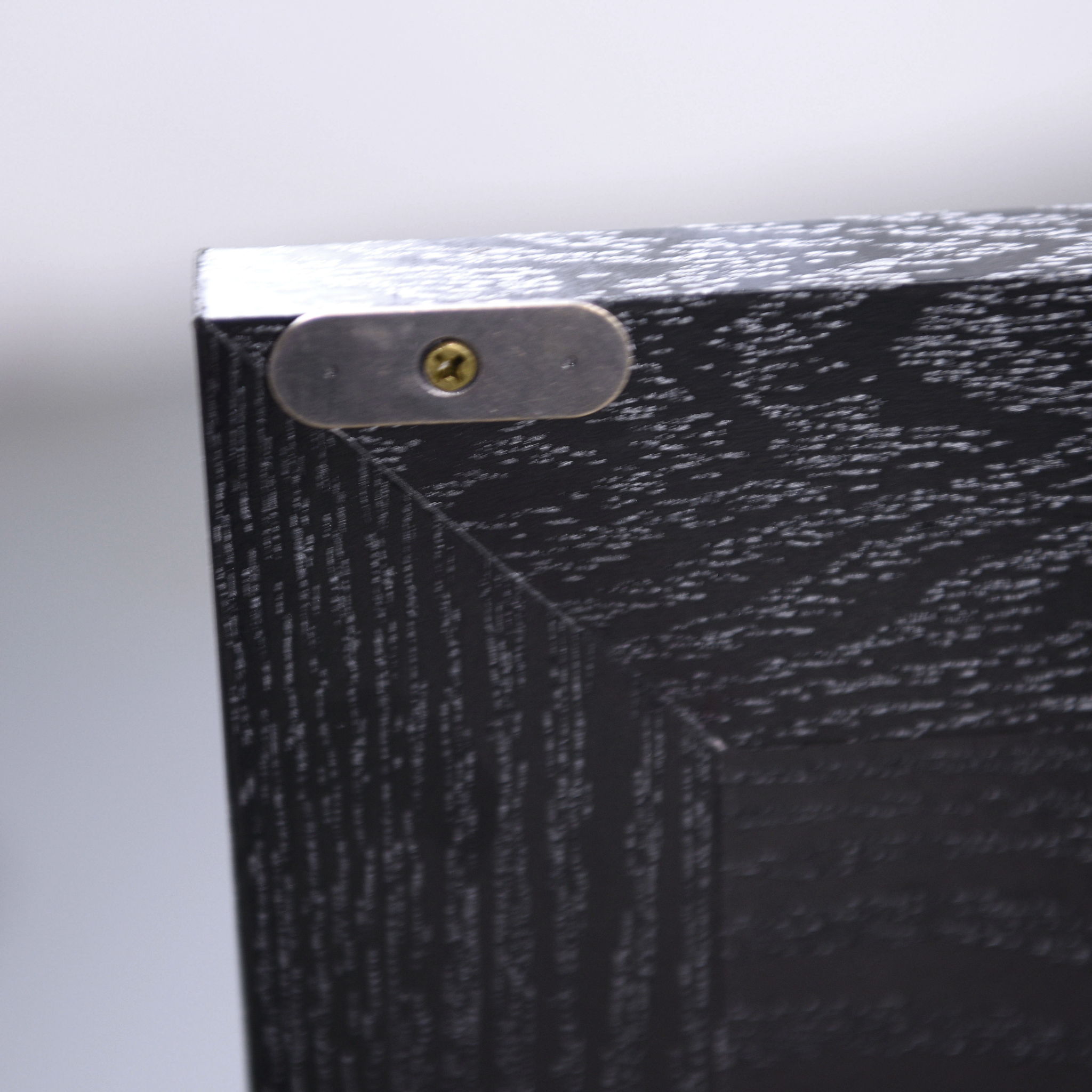 Sideboard Cabinet With Mirrored Doors, Adjustable Shelf, Metal Handles