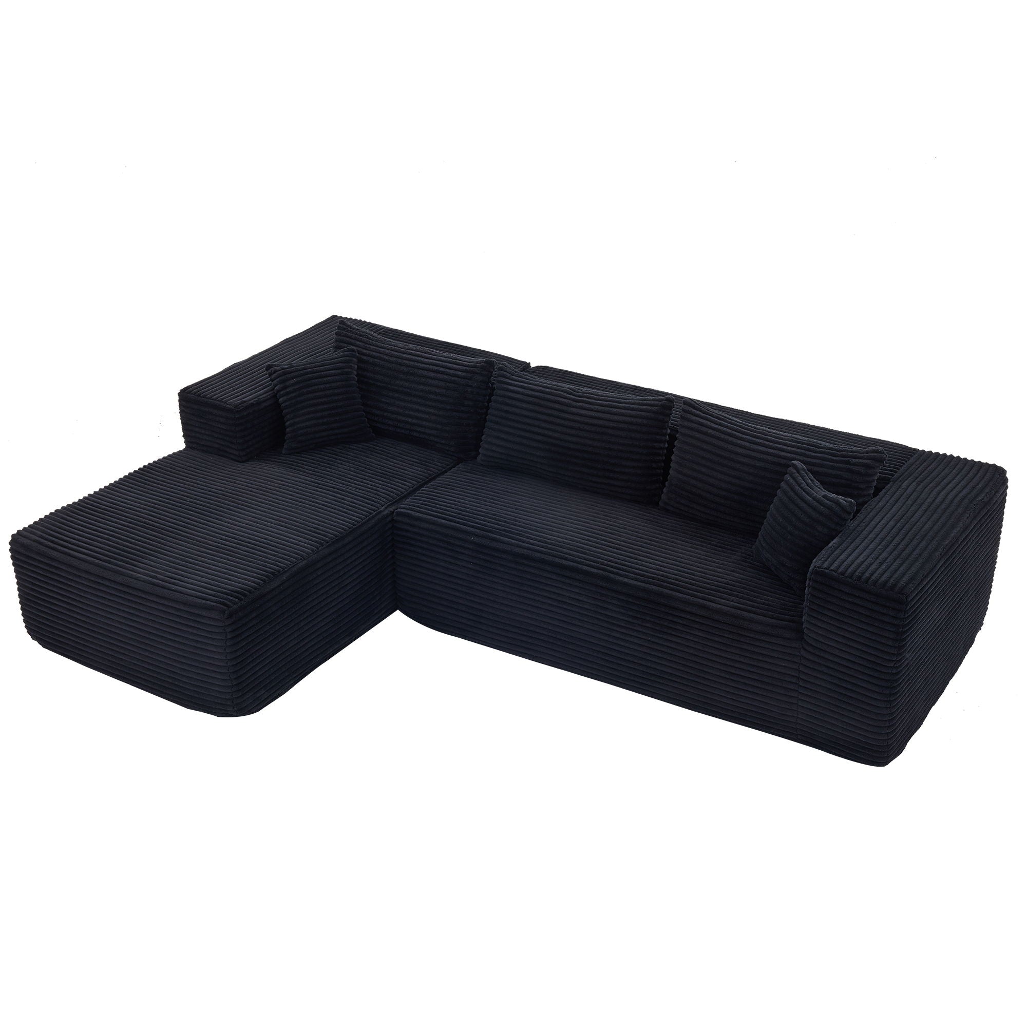 Modular Sofa With Golden Square Legs