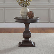 Provence Park - Round End Table - Brown