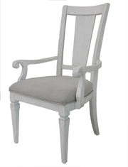 ACME Katia - Arm Chair (Set of 2) - Light Gray & Weathered White | Meri Furniture