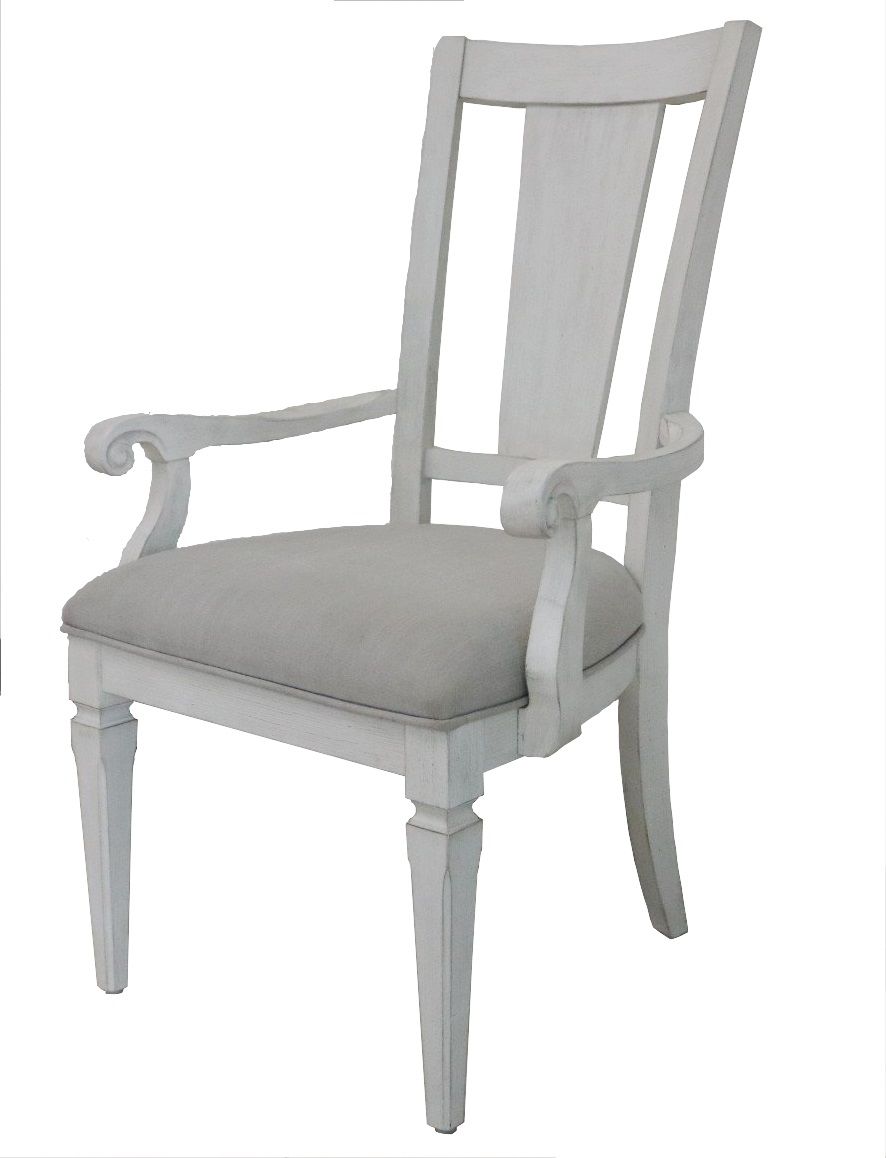 ACME Katia - Arm Chair (Set of 2) - Light Gray & Weathered White | Meri Furniture