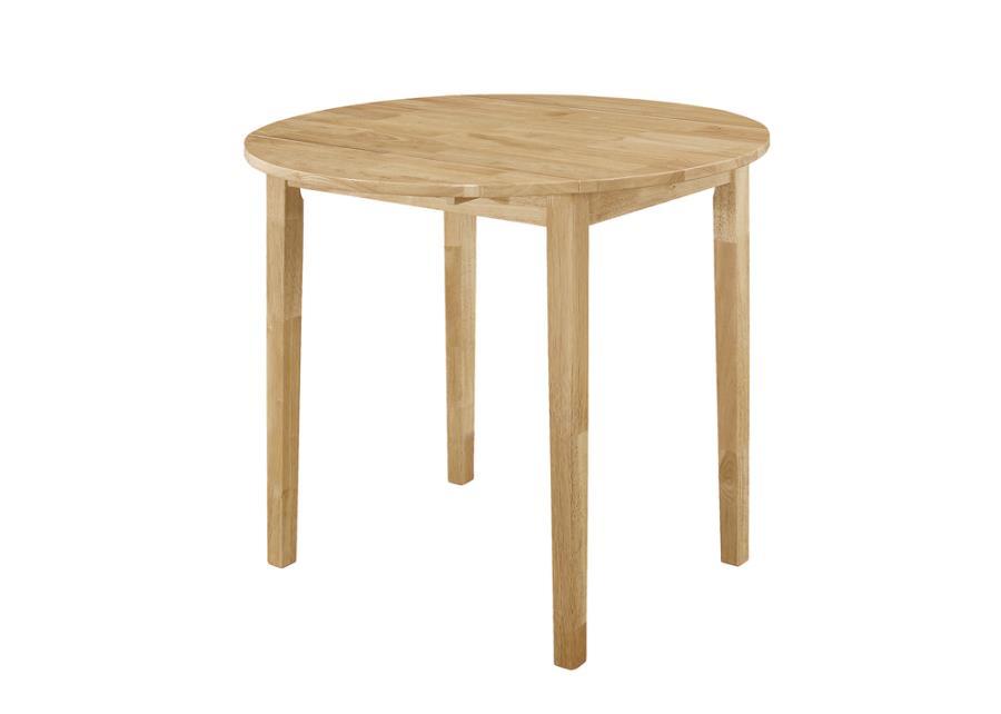 Coaster Fine Furniture Bucknell - 3 Piece Round Drop Leaf Dining Table Set | Meri Furniture