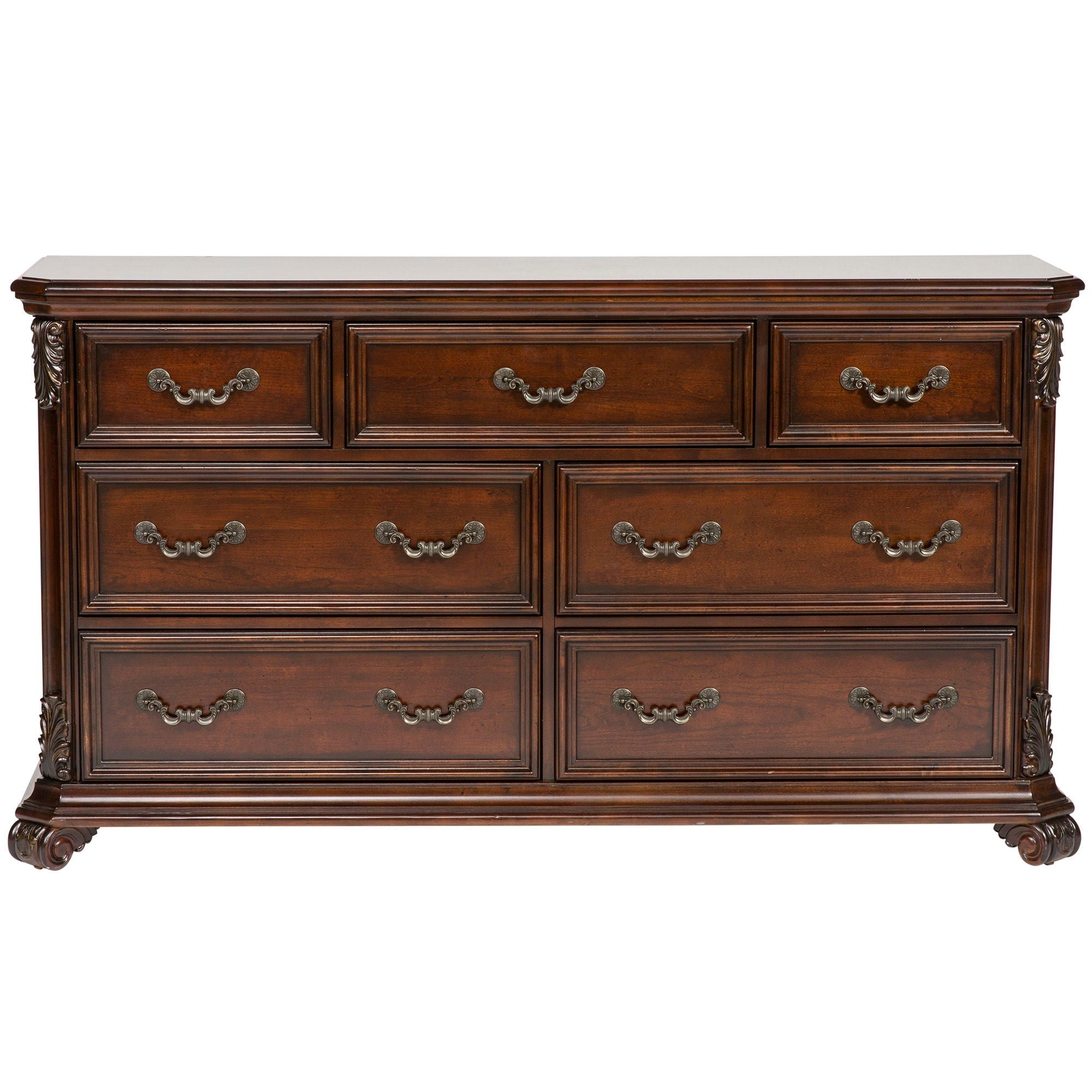 Liberty Furniture Messina Estates - 7 Drawer Dresser - Dark Brown | Meri Furniture