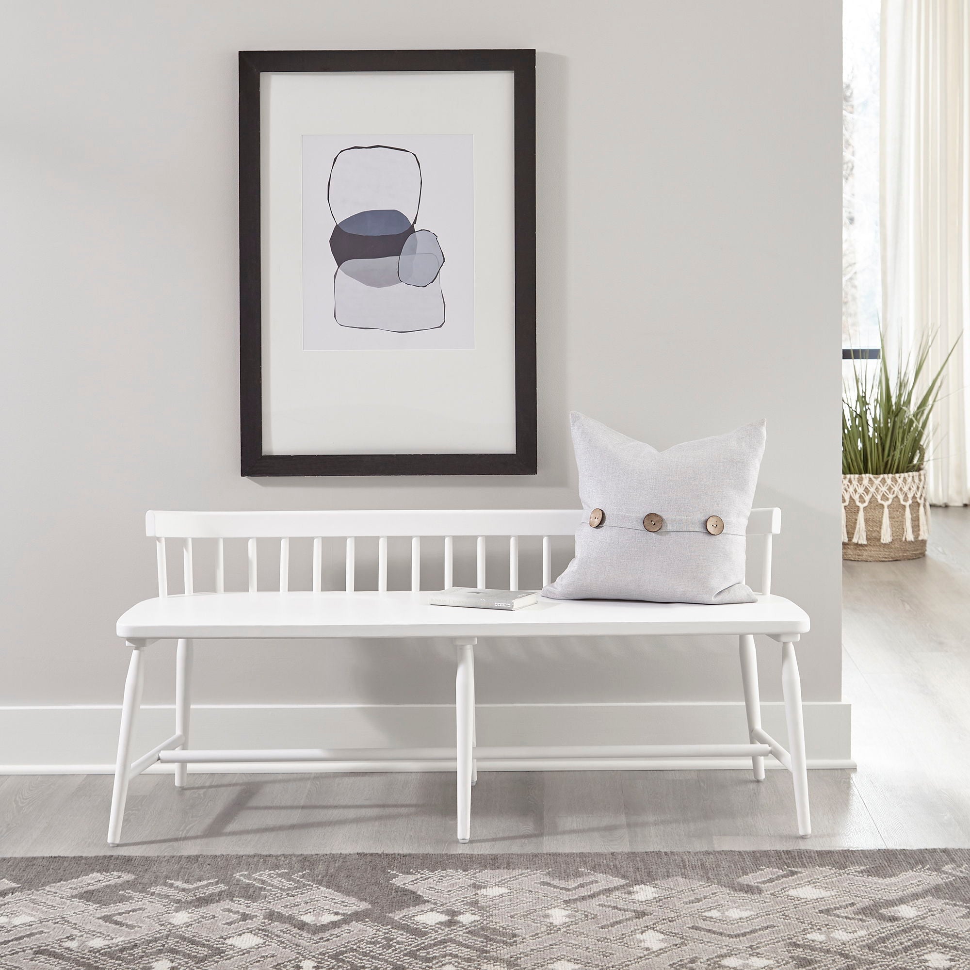 Liberty Furniture Palmetto Heights - Bed Bench - White | Meri Furniture