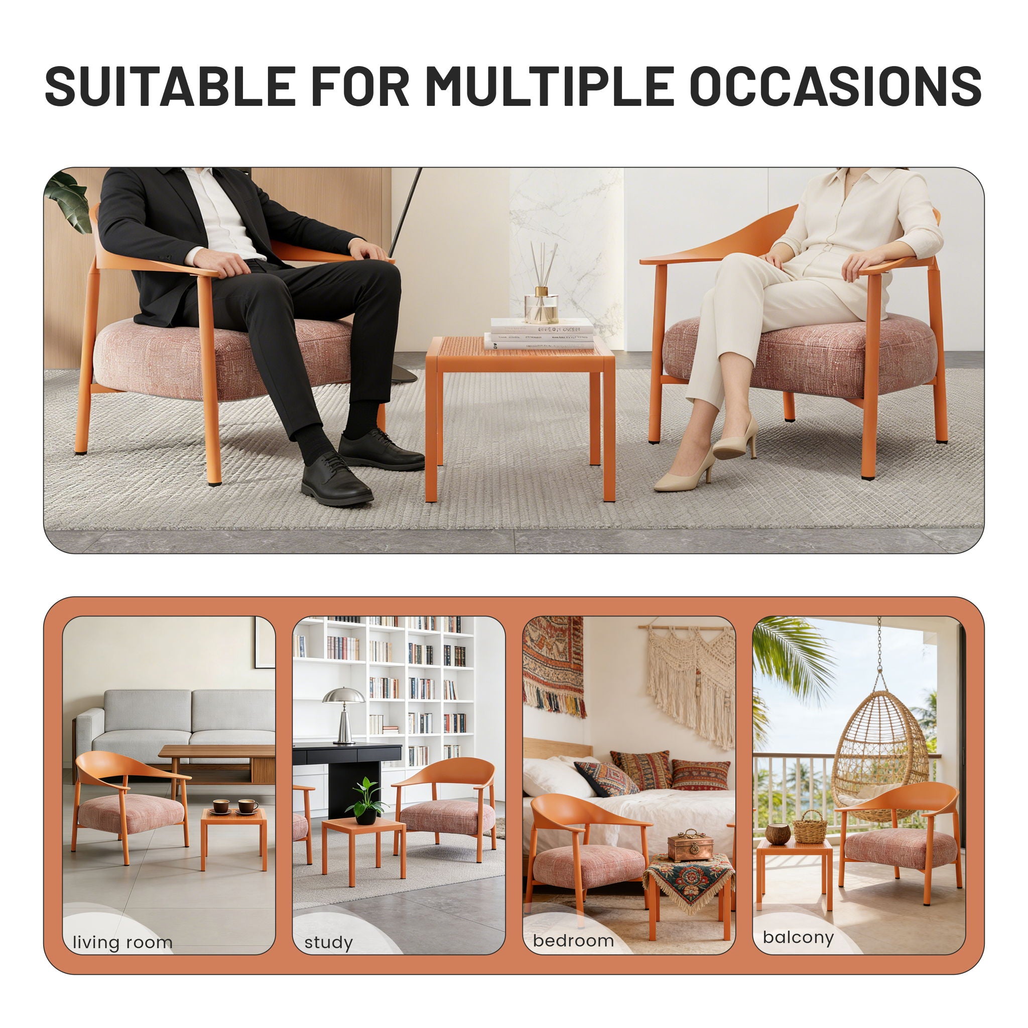 Furniture Set With Seat Cushions, Sturdy And Durable