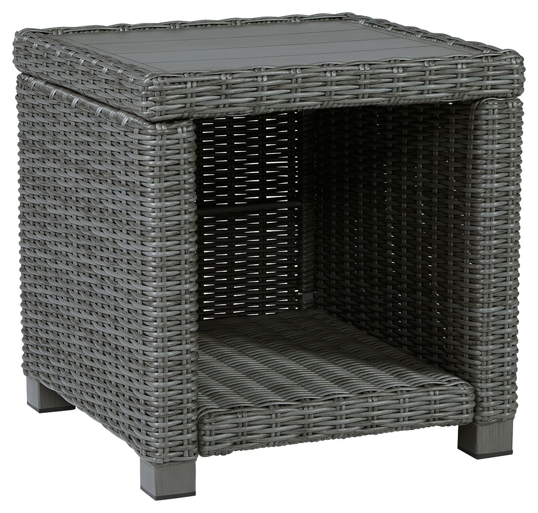 Signature Design by Ashley® Elite Park - Gray - Square End Table | Meri Furniture