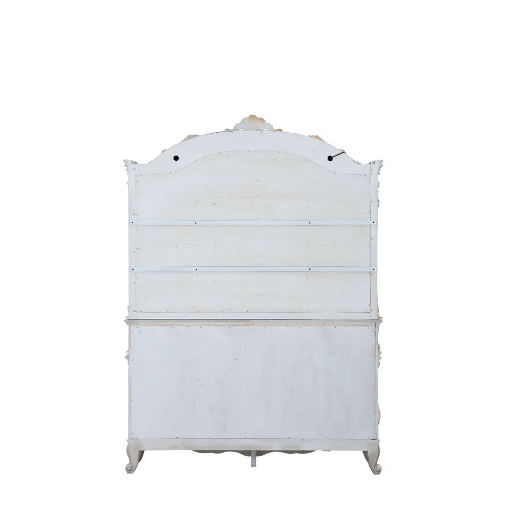 ACME Gorsedd - Hutch & Buffet - Antique White | Meri Furniture