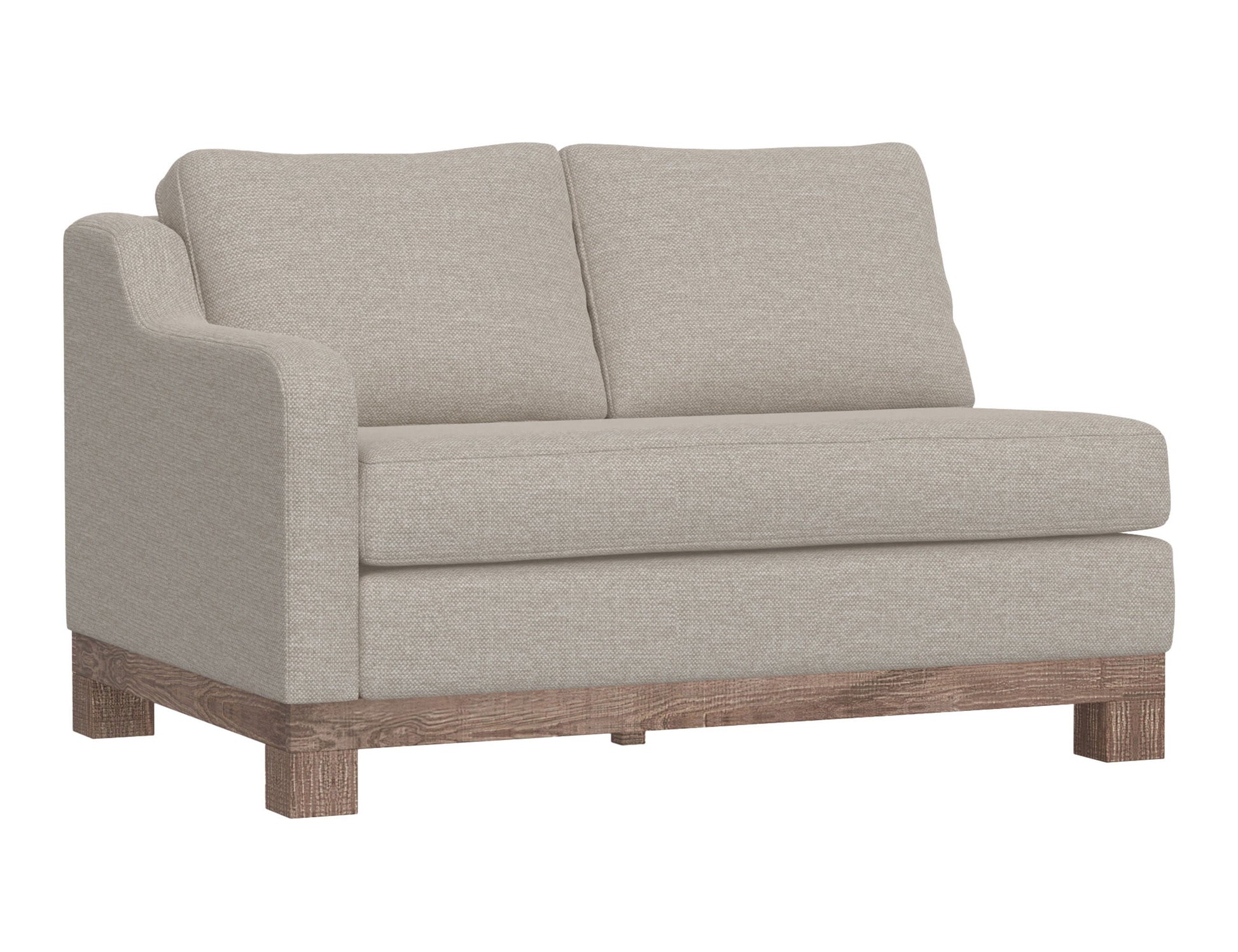 International Furniture Direct Samba - LAF Loveseat - Light Gray | Meri Furniture