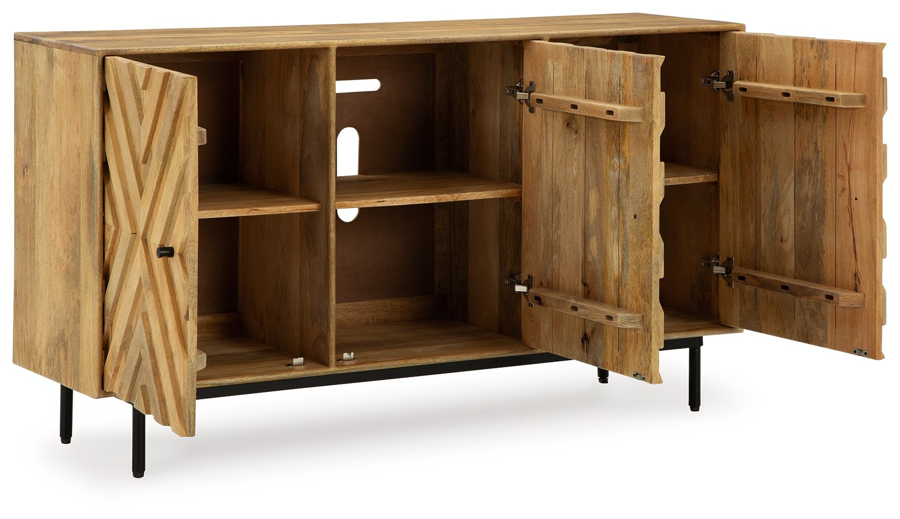 Signature Design by Ashley® Cadewick - Natural - Accent Cabinet | Meri Furniture
