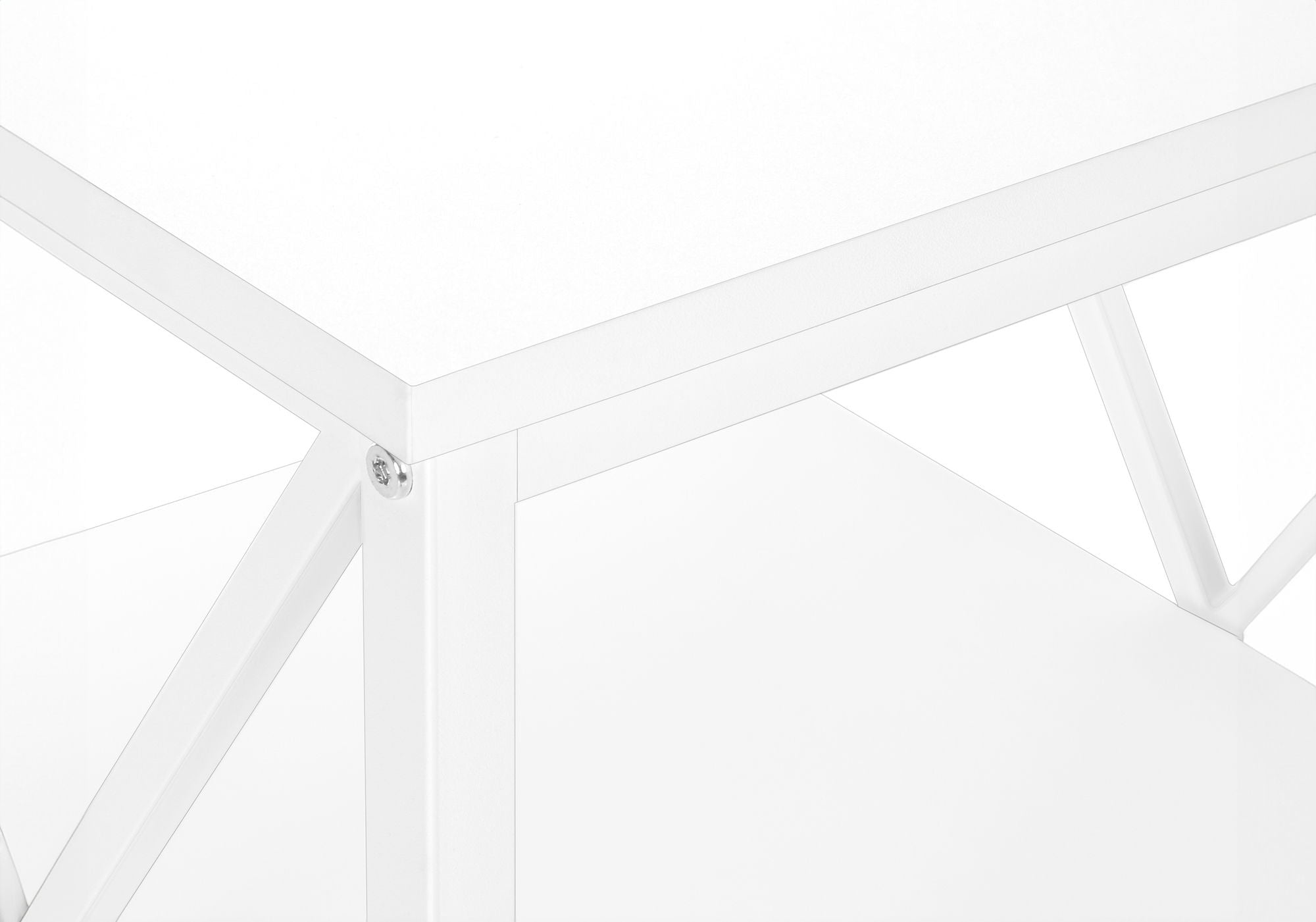 3 Tier Accent Table, Side Marble Look Contemporary & Modern