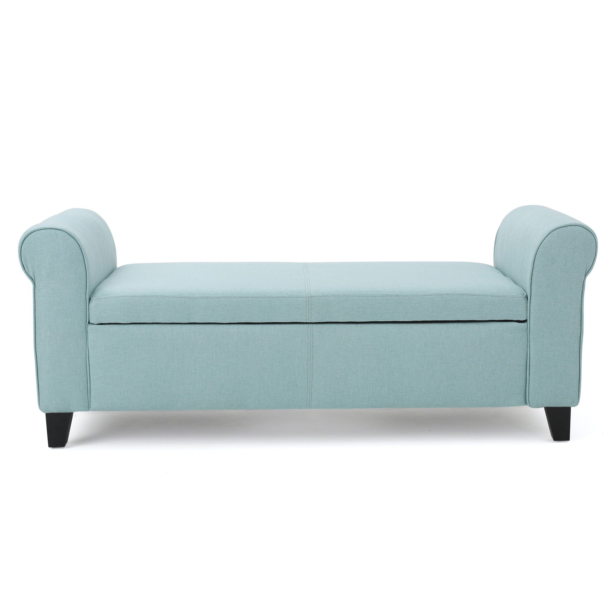 Hayes - Armed Storage Bench With Rolled Arms And Button Tufting