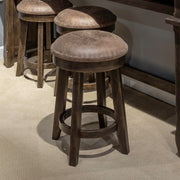 Liberty Furniture Paradise Valley - Upholstered Console Stool (RTA) - Dark Brown | Meri Furniture