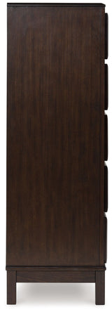 Vanmore - Dark Brown - Five Drawer Chest