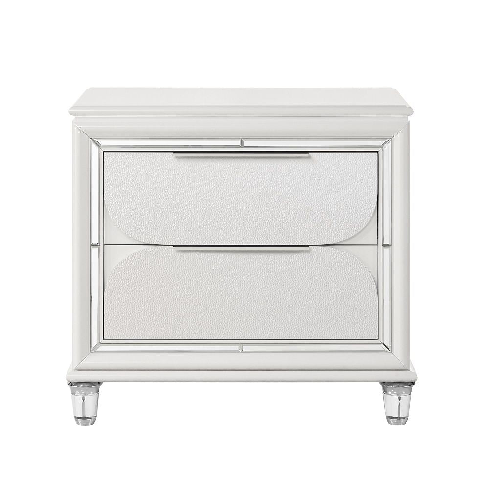 ACME Tarian - Nightstand - Pearl White | Meri Furniture