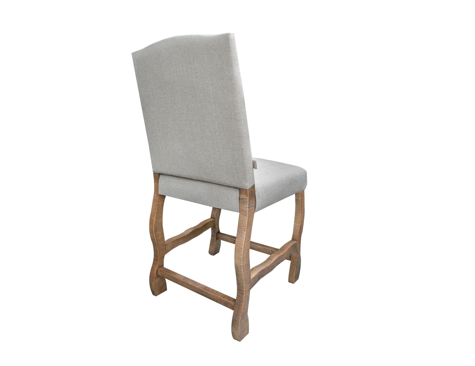 International Furniture Direct Marquez - Upholstered Stool (Set of 2) - Two Tone Light Brown | Meri Furniture
