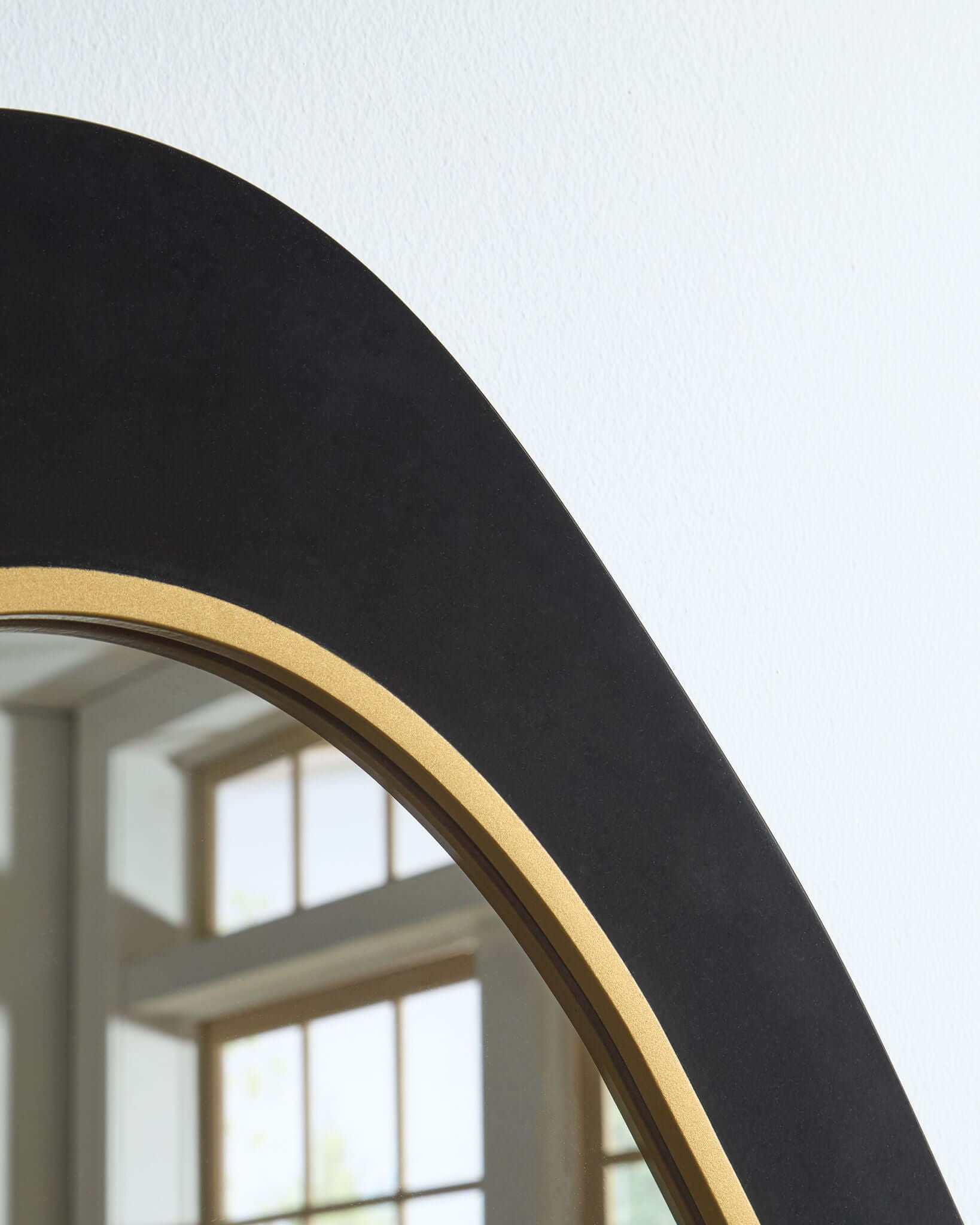 Kierlock - Accent Mirror - Black / Gold Finish