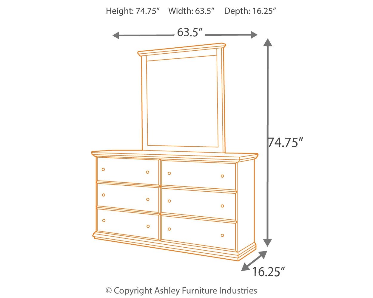 Signature Design by Ashley® Maribel - Bedroom Set With Bolt On Bed Frame | Meri Furniture