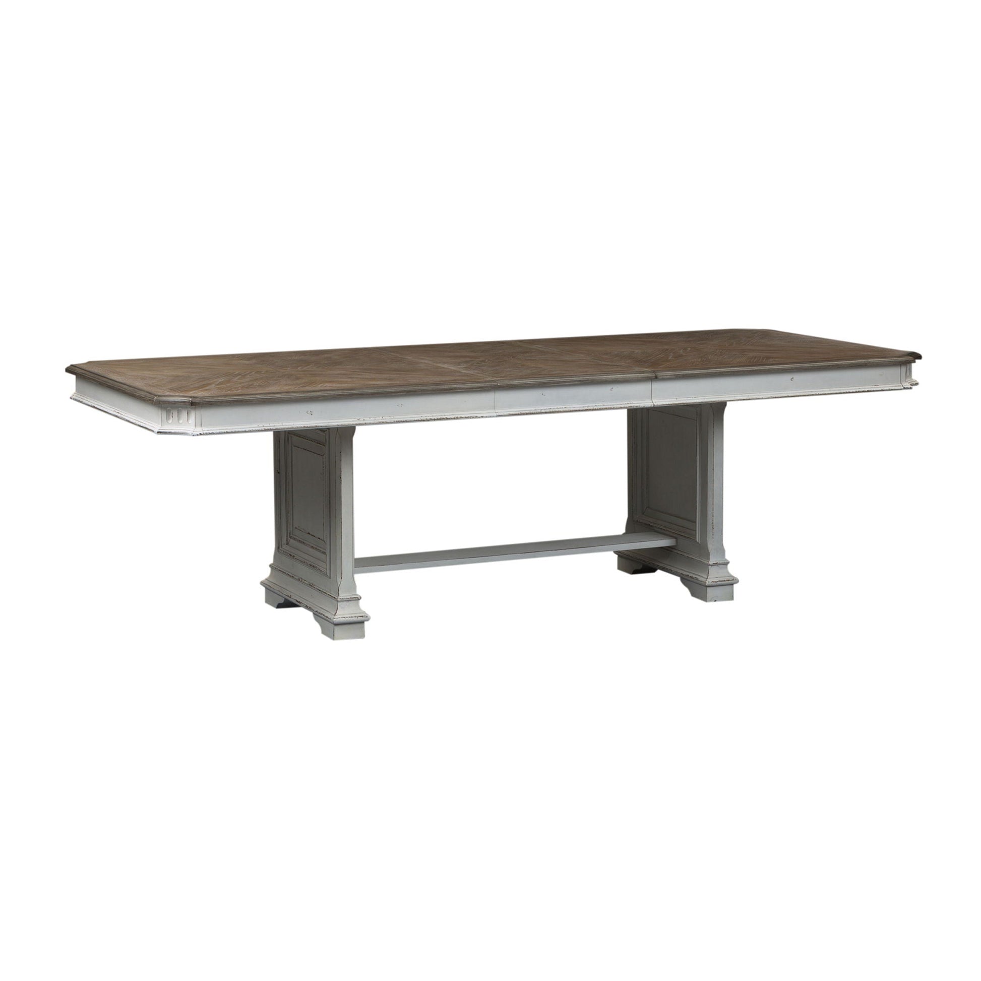 Liberty Furniture Abbey Park - Trestle Table - White | Meri Furniture