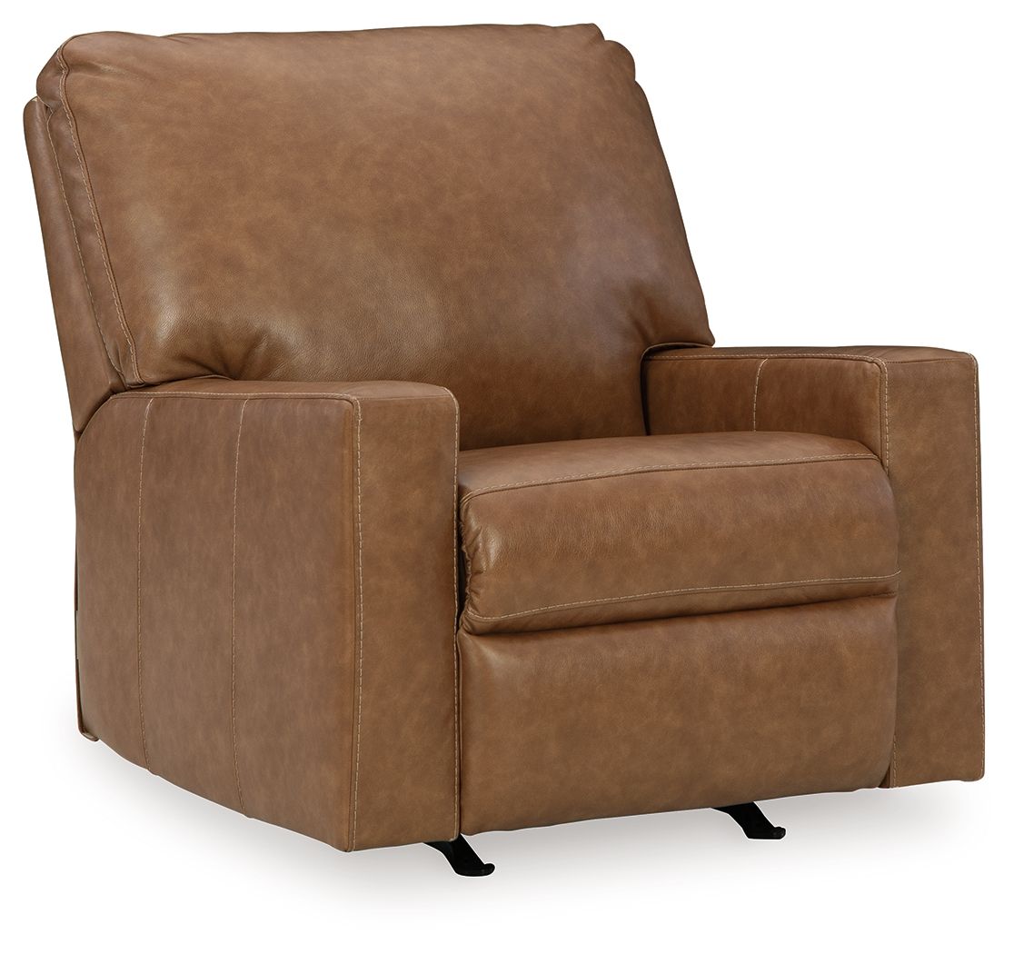 Signature Design by Ashley® Bolsena - Caramel - Rocker Recliner | Meri Furniture