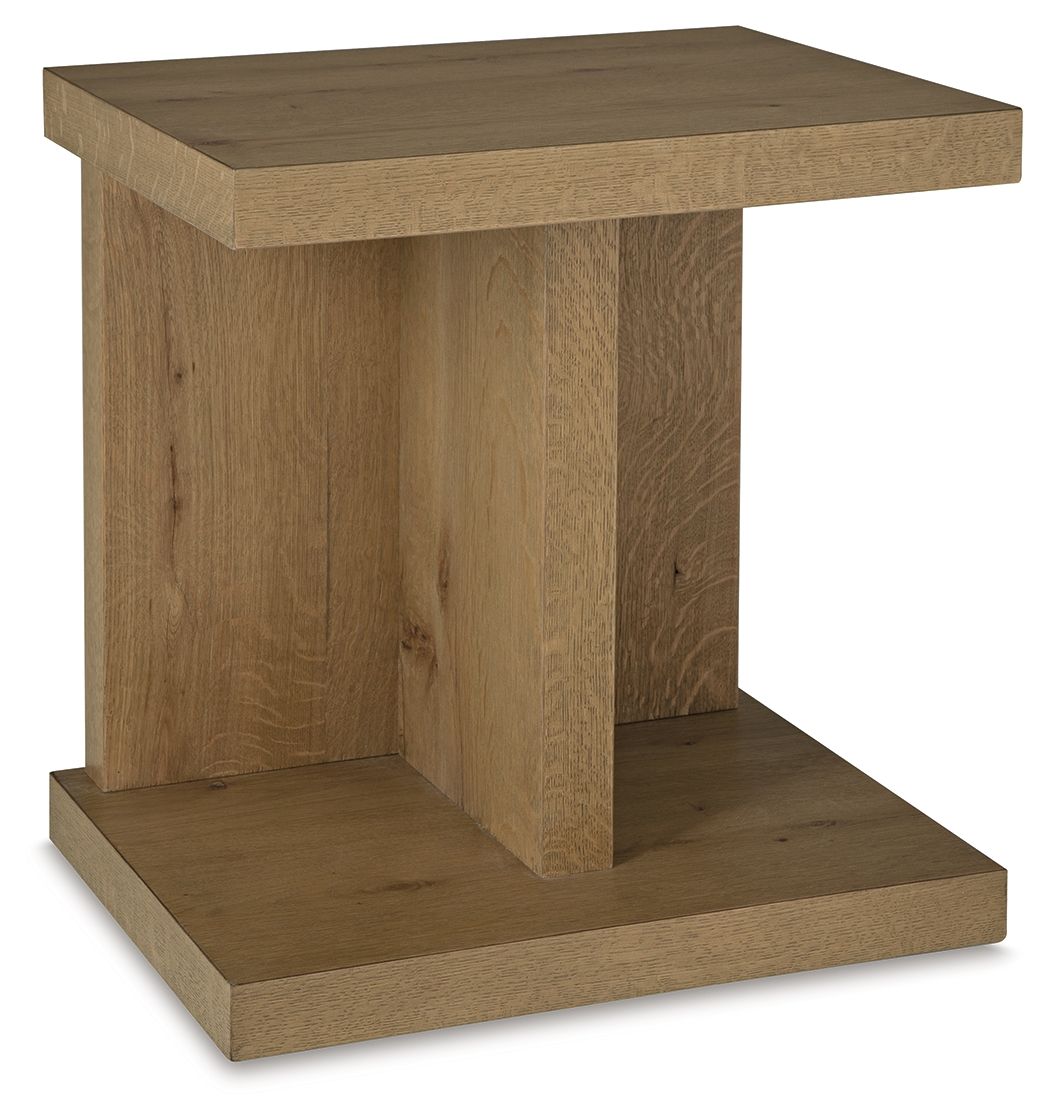 Signature Design by Ashley® Brinstead - Light Brown - Chair Side End Table | Meri Furniture