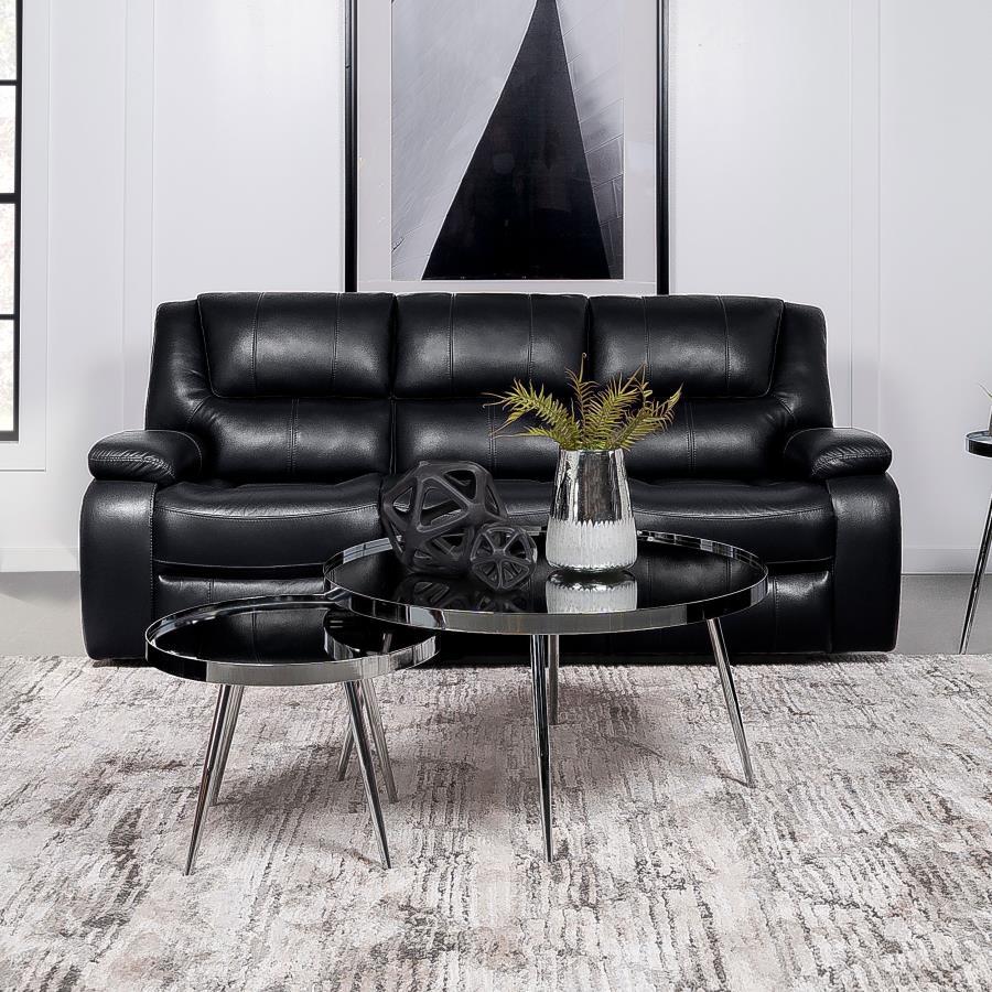 Coaster Fine Furniture Camila - Upholstered Motion Reclining Sofa | Meri Furniture