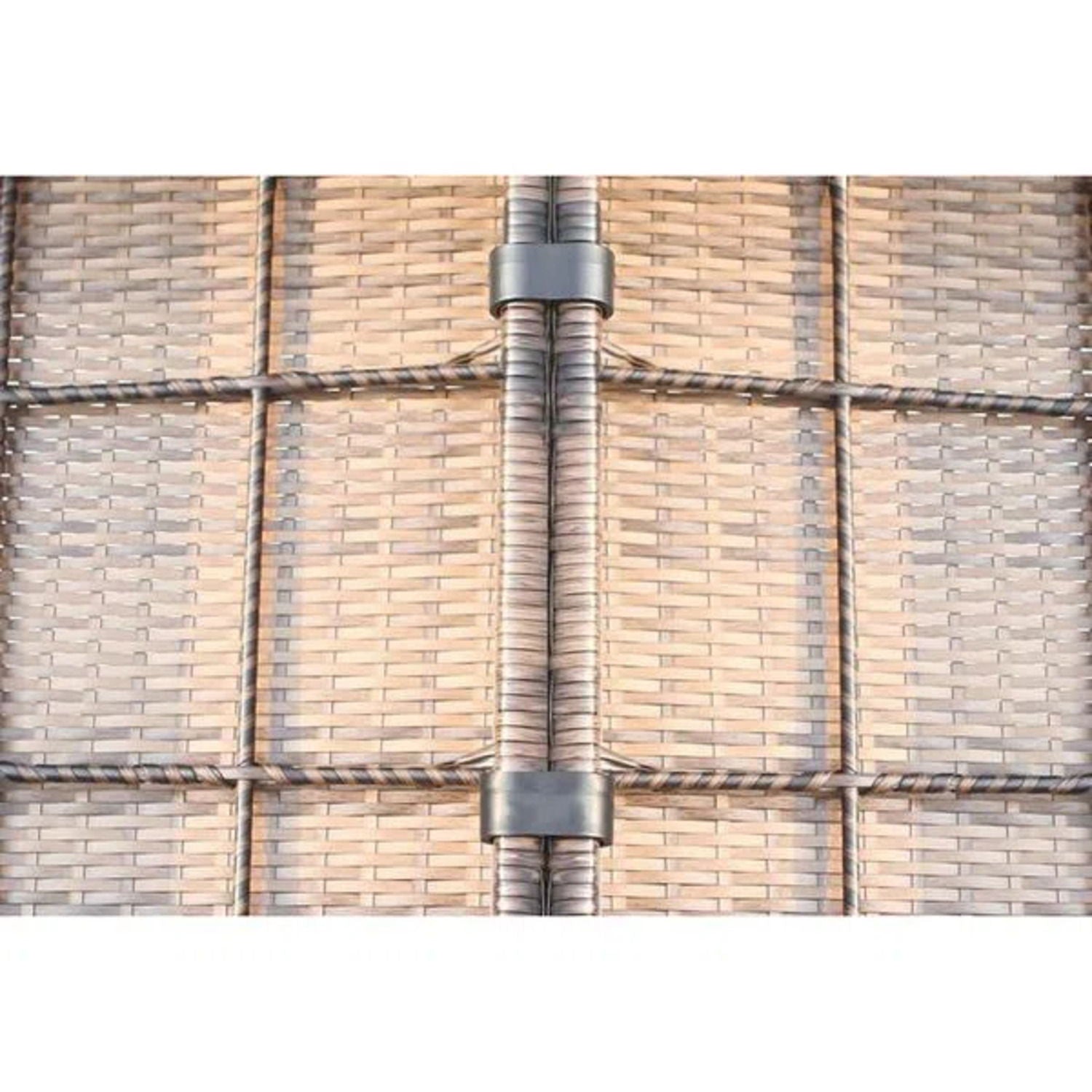 Comfortable Modern Patio Rattan Sectional Set With Cushions