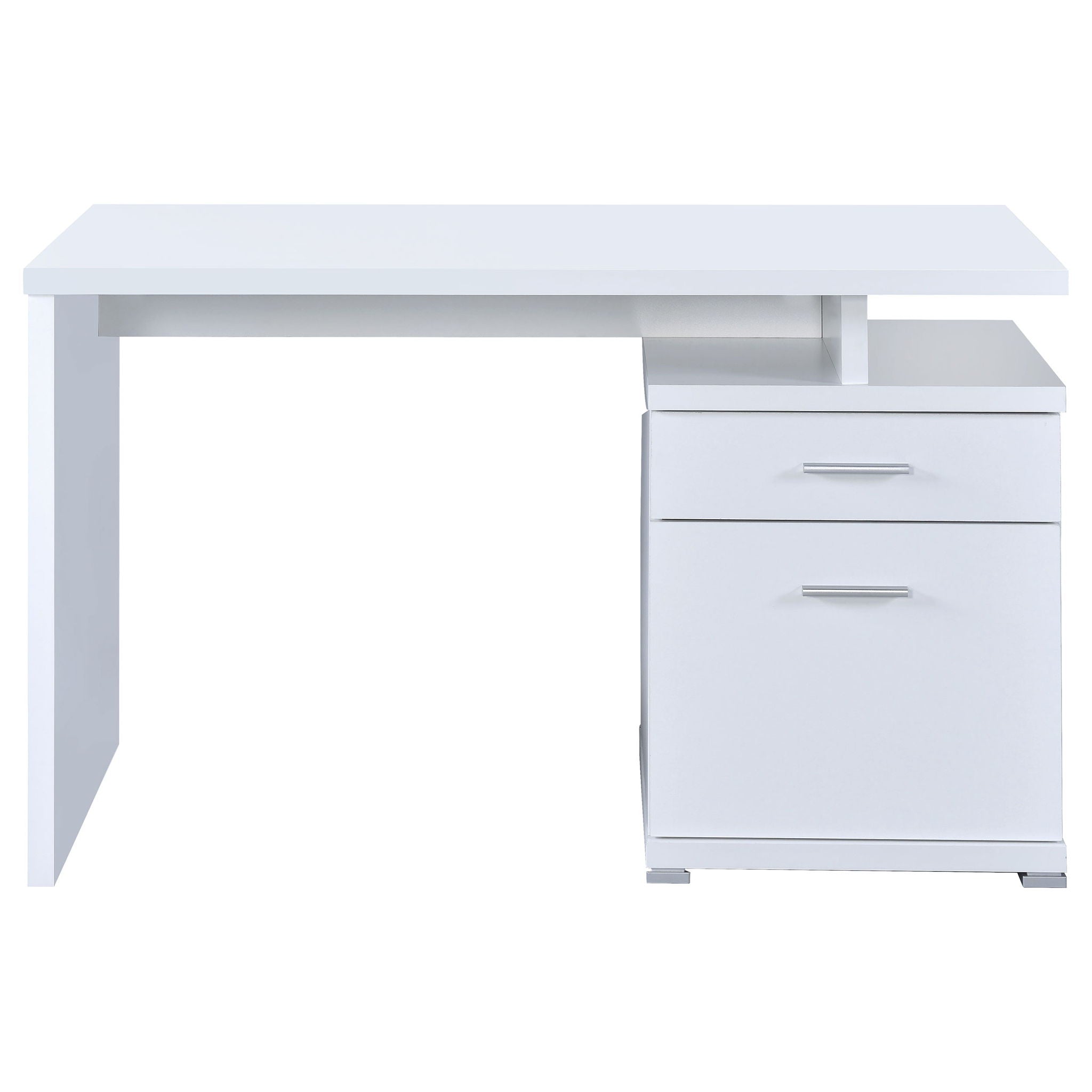 Contemporary Sleek Office Desk With 2 Drawers