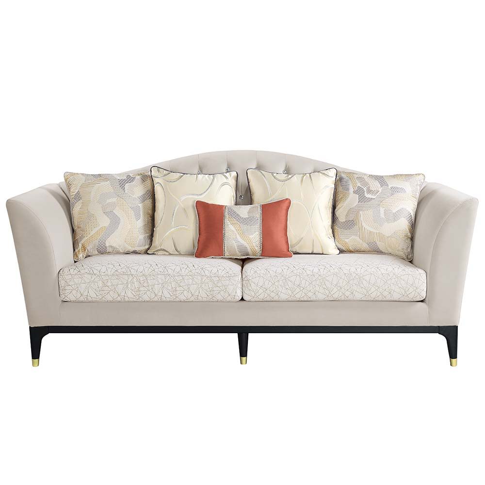 ACME Tayden - Sofa - Beige Velvet | Meri Furniture