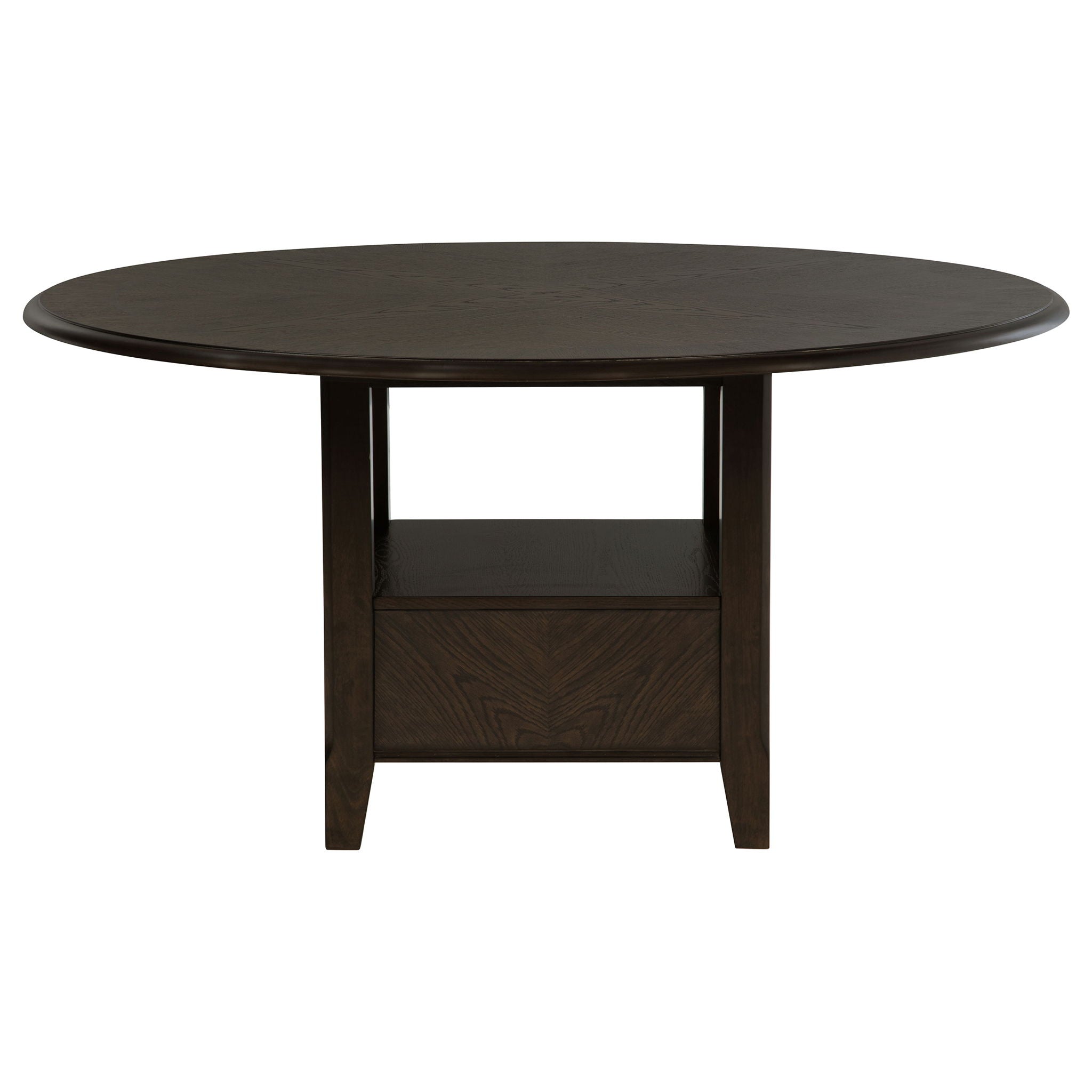 Fulton - 5 Piece Dining Table Set With Upholstered Chairs - Dark Brown