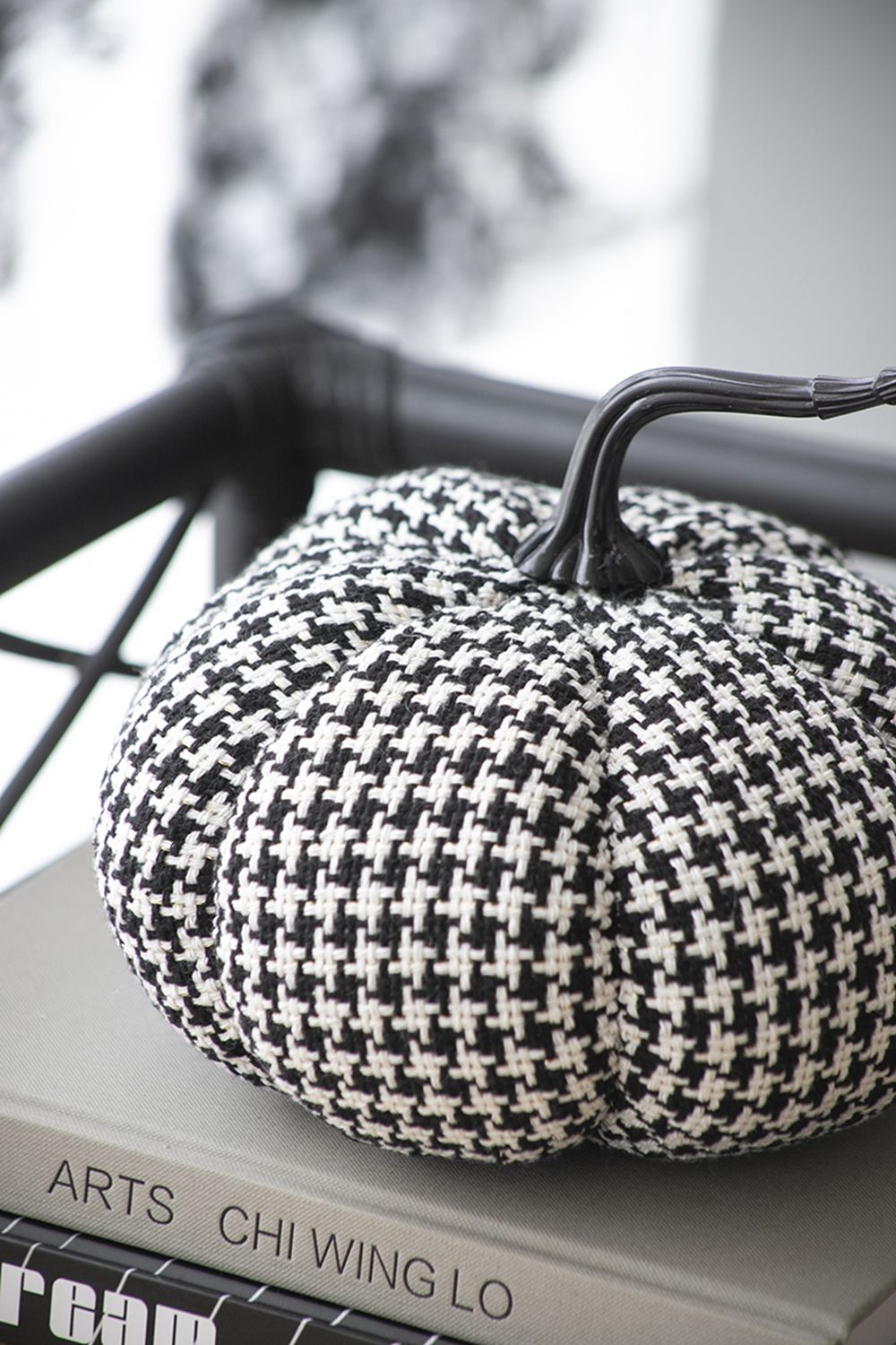 Pumpkin Decor, For Holiday Halloween Decoration - Black / White