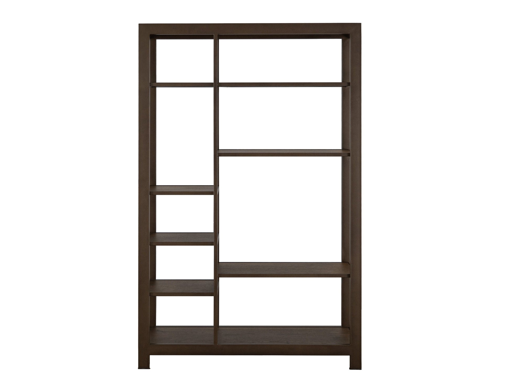 International Furniture Direct Novus Lodge - Bookcase - Brown | Meri Furniture