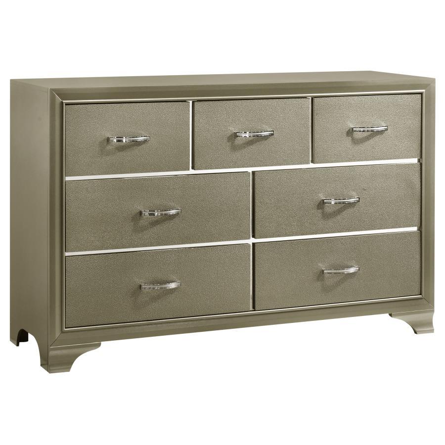 Coaster Fine Furniture Beaumont - 7-Drawer Dresser - Champagne | Meri Furniture
