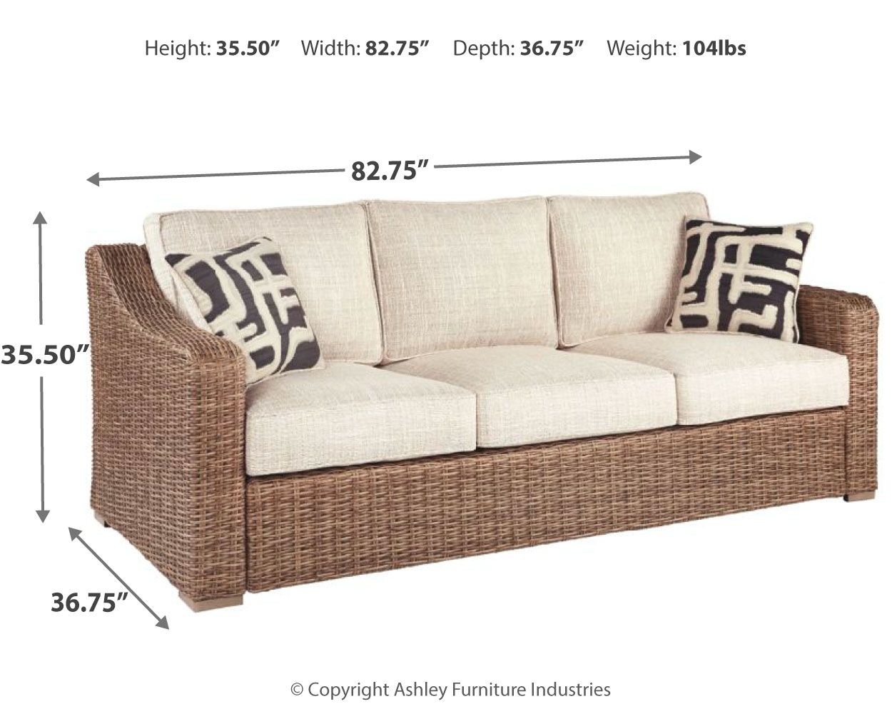 Ashley Furniture Beachcroft - Sofa With Cushion | Meri Furniture