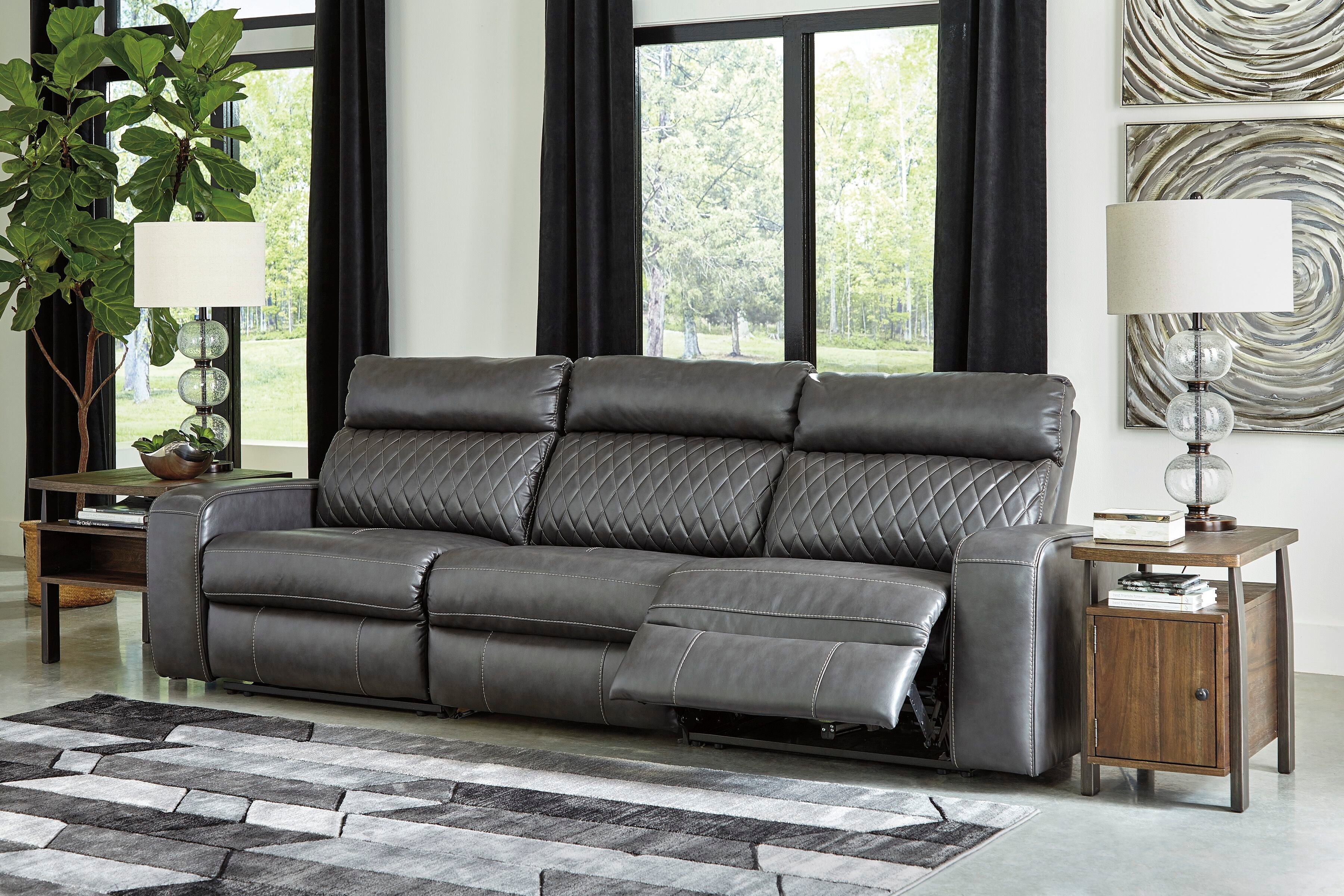 Signature Design by Ashley® Samperstone - Power Reclining Sectional | Meri Furniture