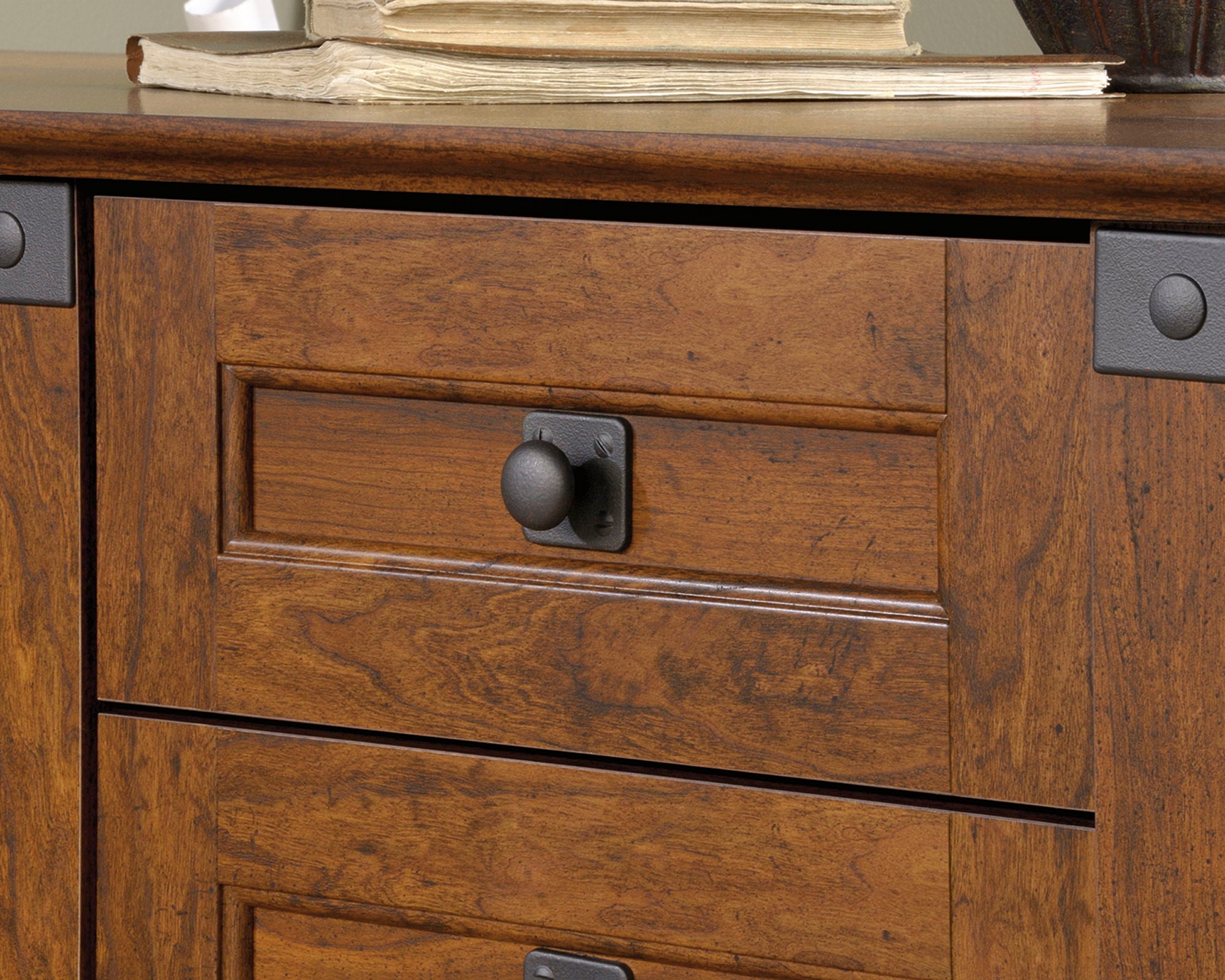 Corner Computer Desk in Washington Cherry