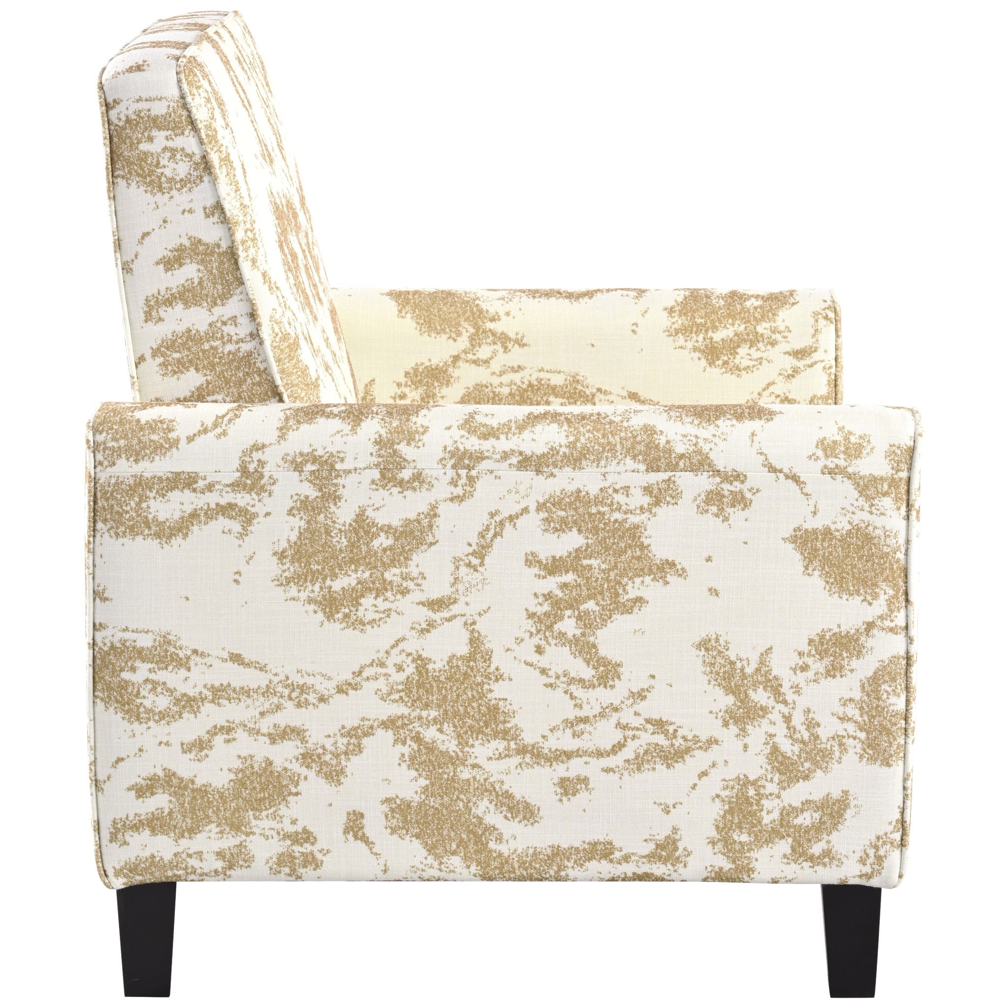 Push Back Upholstered Recliner Armchair