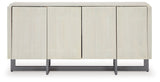 Ornawel - Distressed White - Accent Cabinet