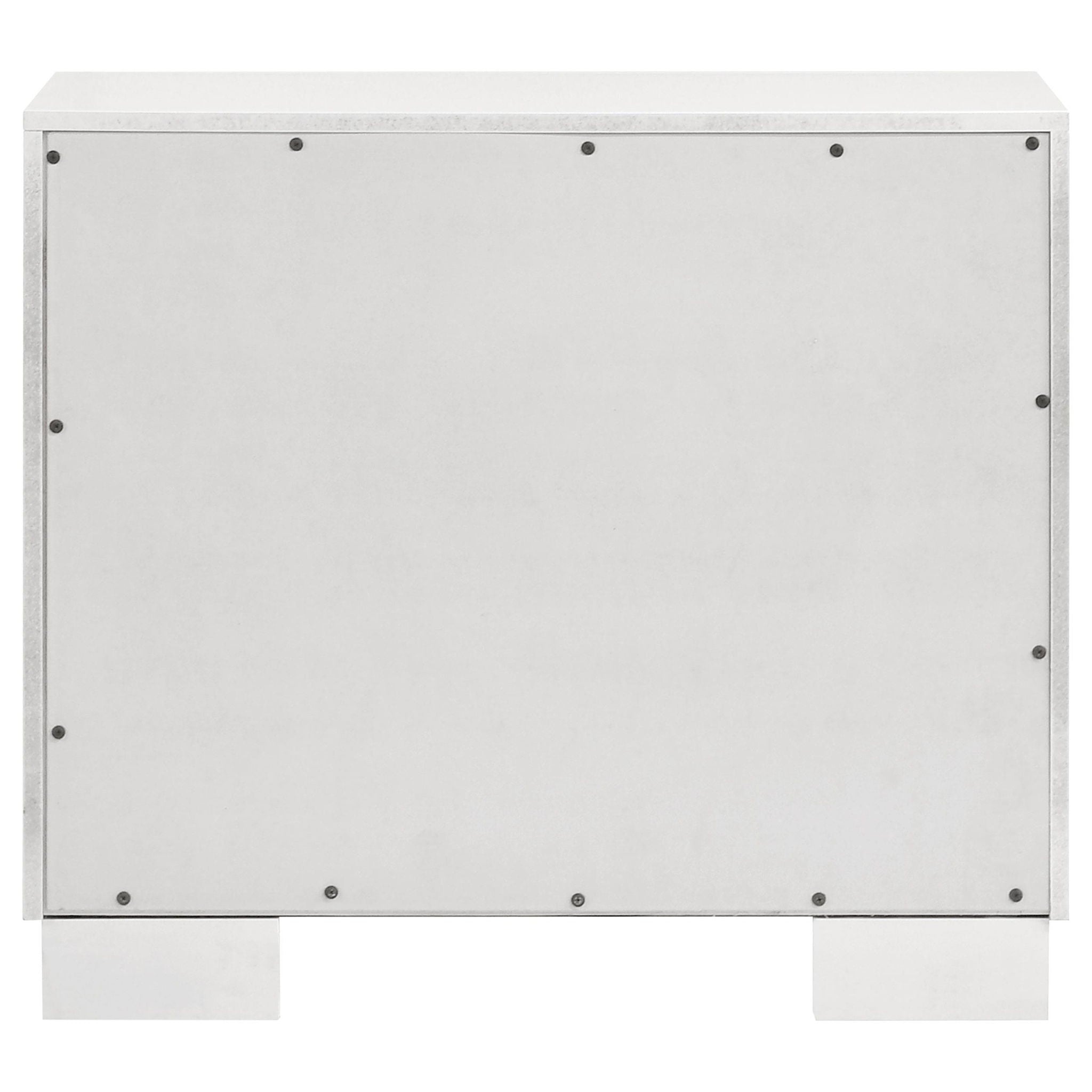 Jessica 2-drawer Nightstand Snow White