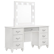 Coaster Fine Furniture Barzini - 7-Drawer Vanity Set With Lighting - White | Meri Furniture