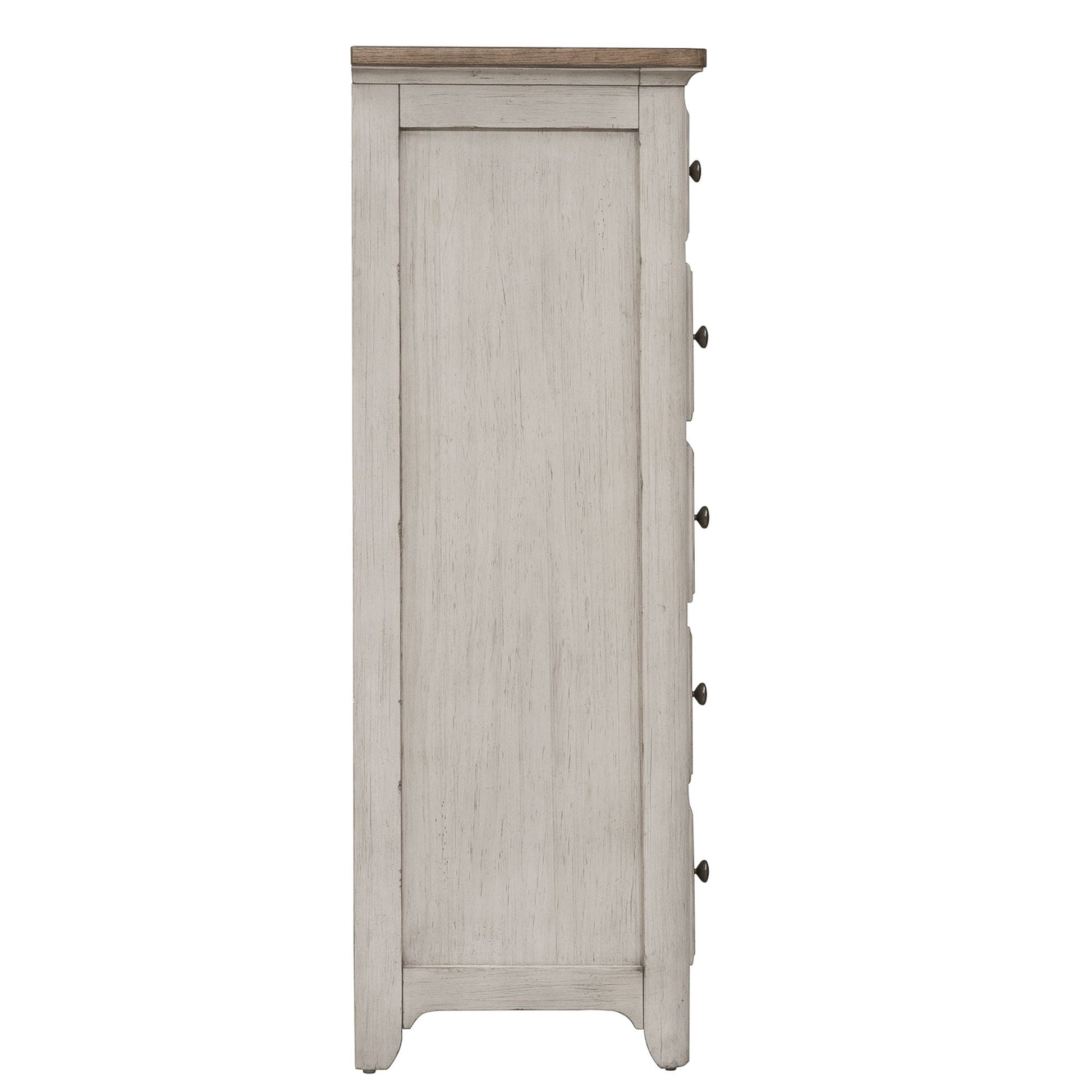 Liberty Furniture Farmhouse Reimagined - 5 Drawer Chest - White | Meri Furniture