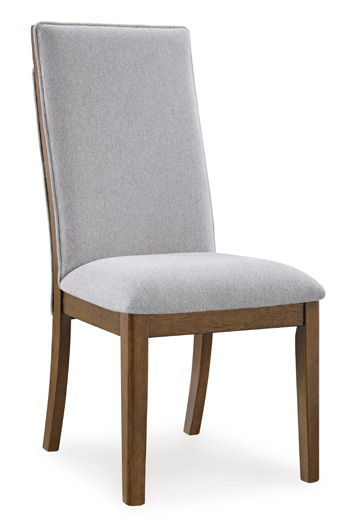 Signature Design by Ashley® Lyncott - Beige / Brown - Dining Upholstered Side Chair (Set of 2) | Meri Furniture