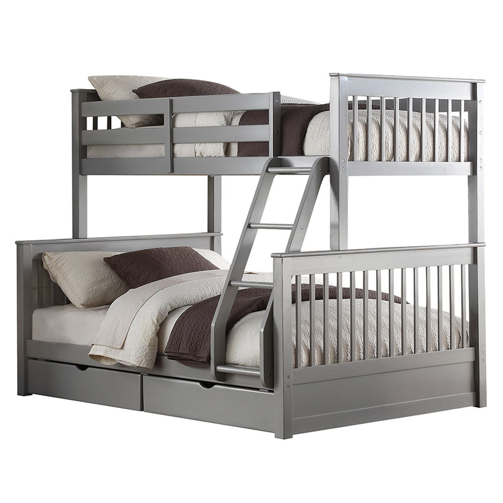 Haley II - Twin Over Full Bunk Bed With Storage