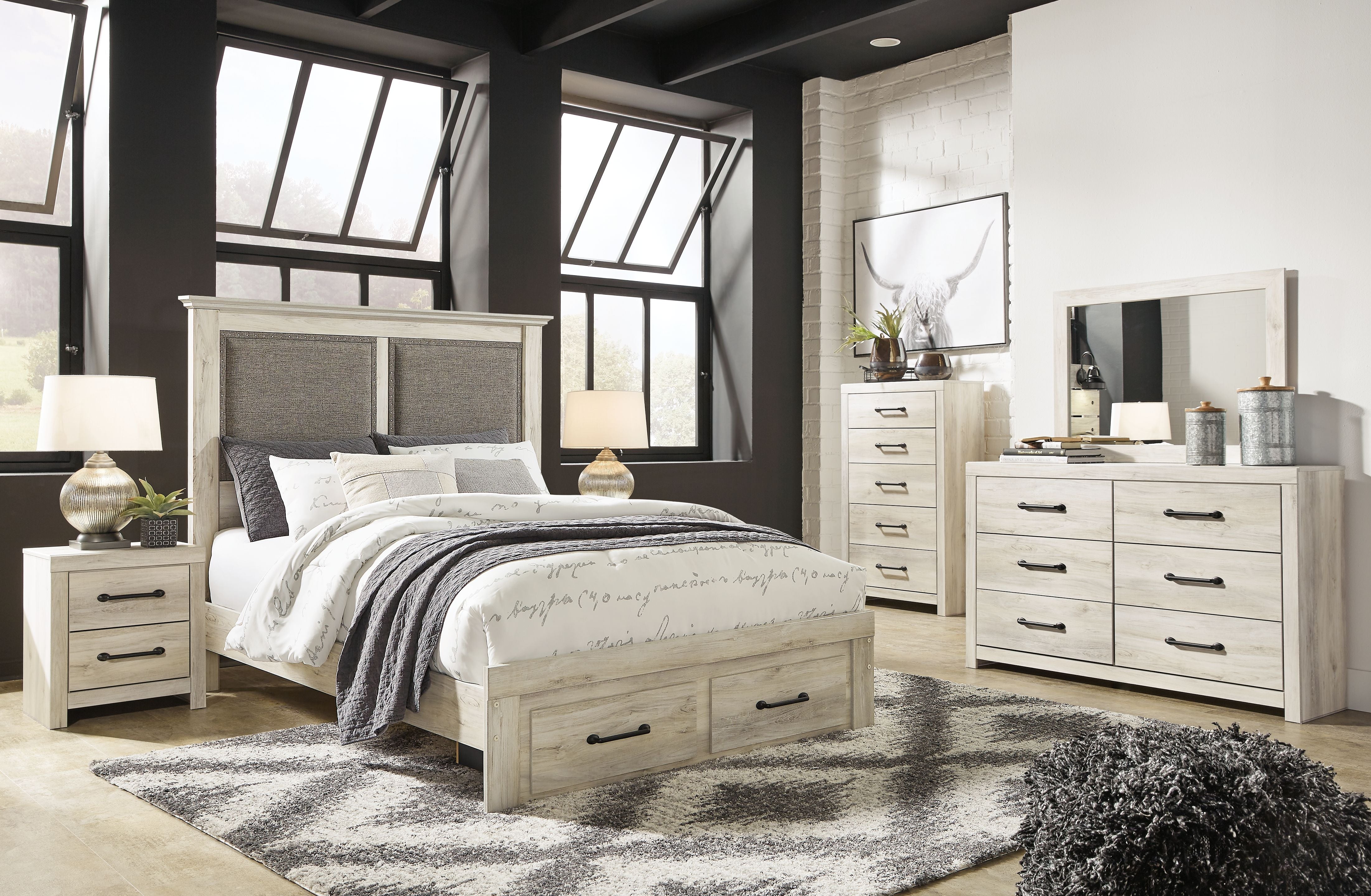 Ashley Furniture Cambeck - Upholstered Panel Bedroom Set | Meri Furniture