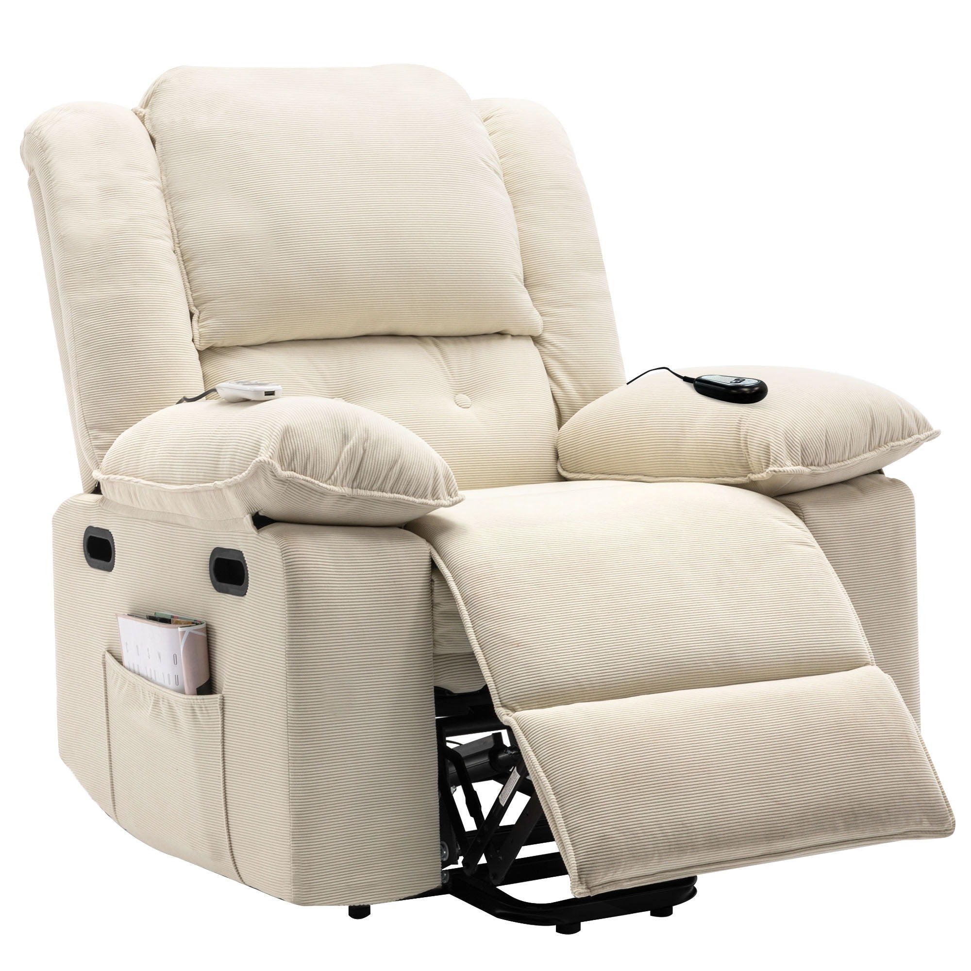 Massage Recliner Power Lift Chair With Adjustable Massage And Heating Function