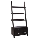 Colella - 5-Shelf Storage Ladder Bookshelf - Cappuccino