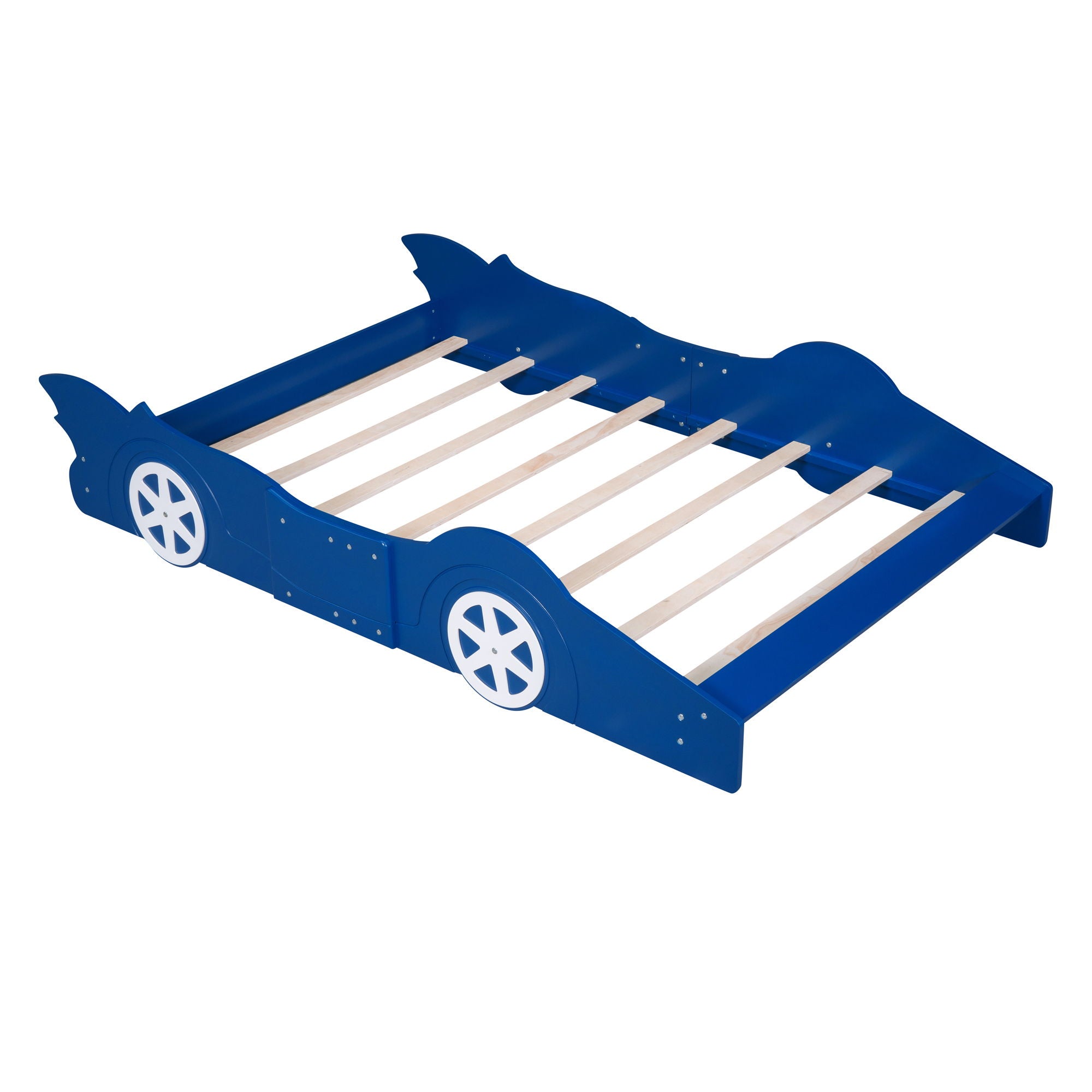 Race Car Shaped Platform Bed & Wheels