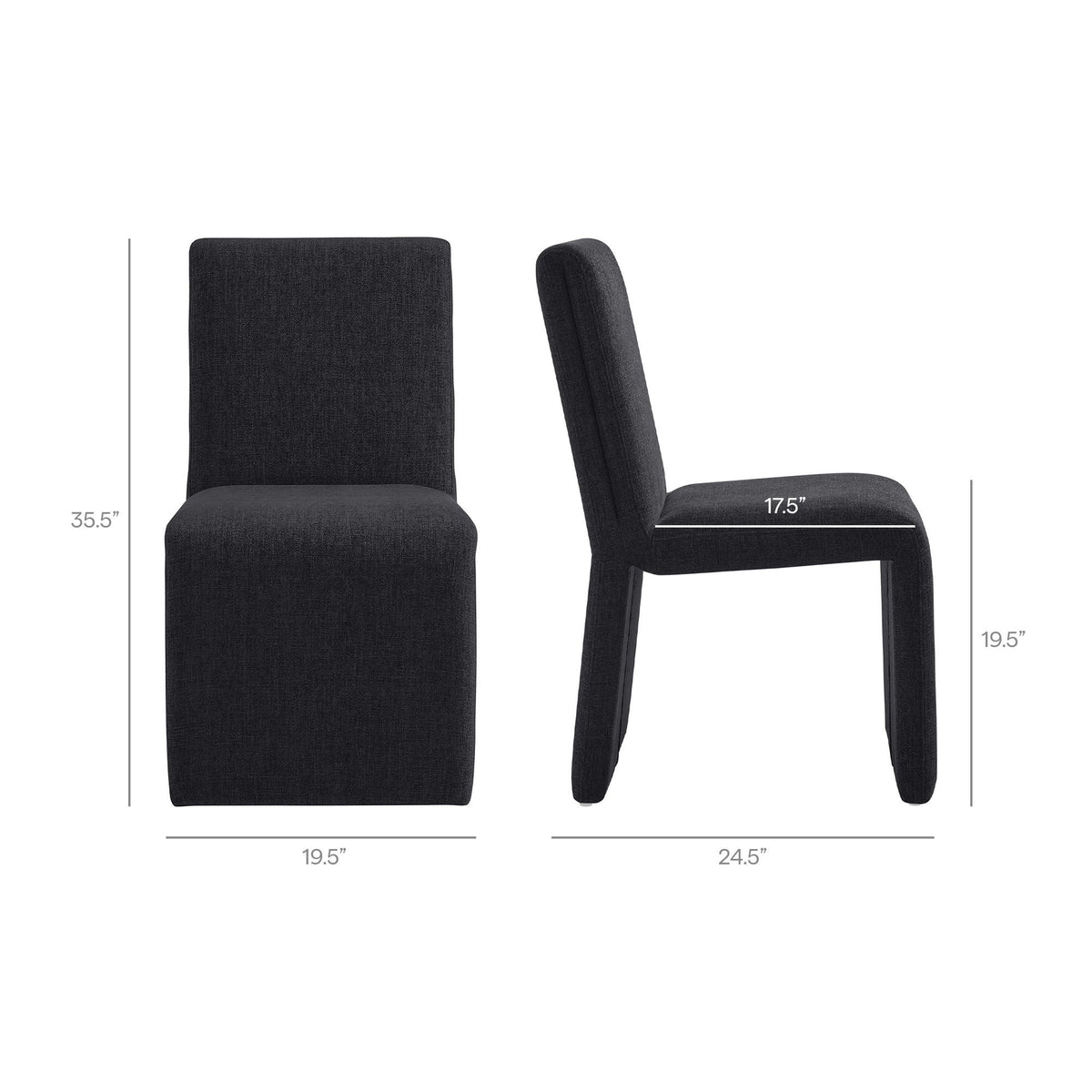 Emory Upholstered Fabric Dining Side Chair Set of 2 by Modway