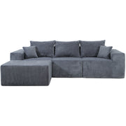 Modular Sectional Sofa, Convertible Couch With Chaise Corduroy