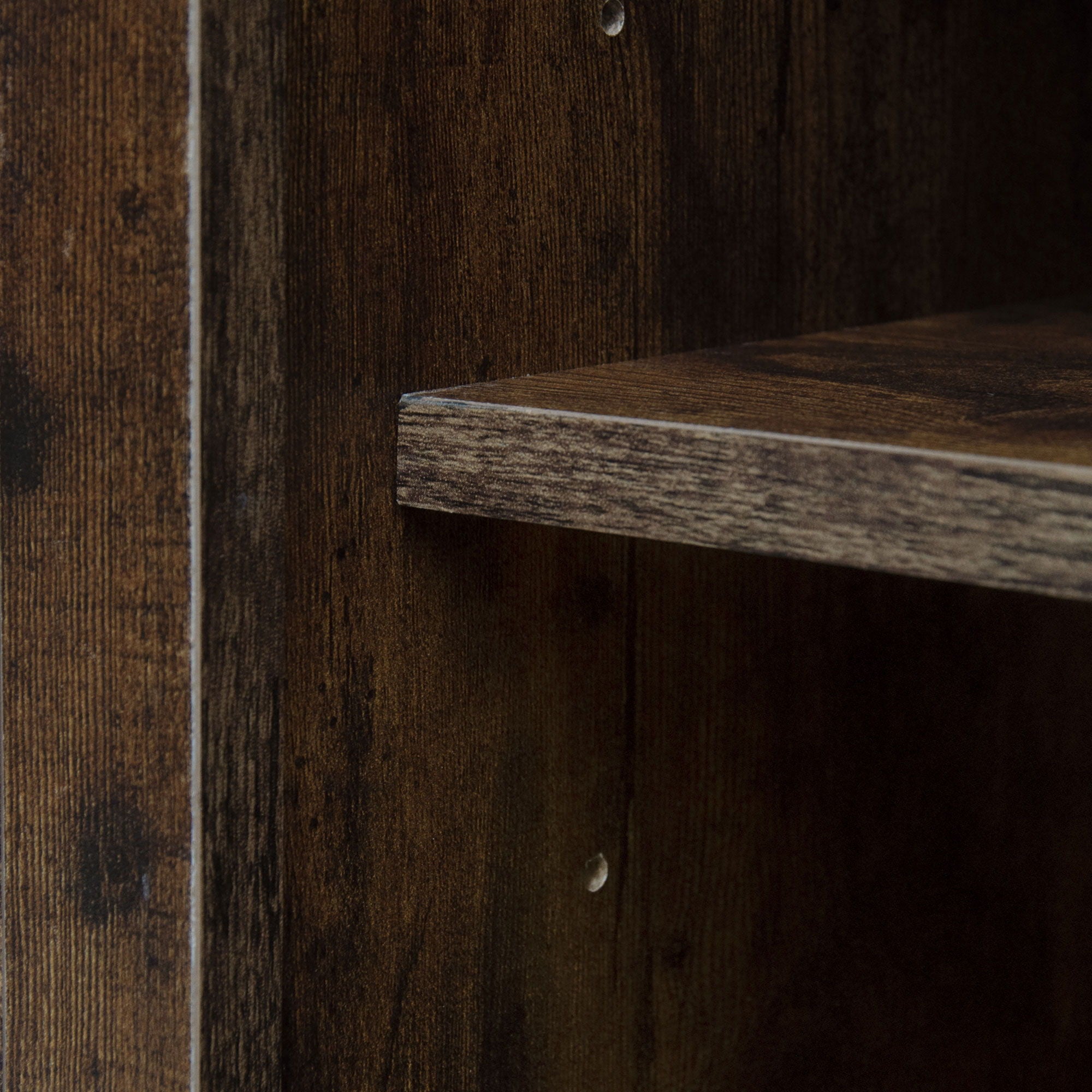 4 Door Storage Cabinet With 1 Drawer, With 4 Adjustable Inner Shelves